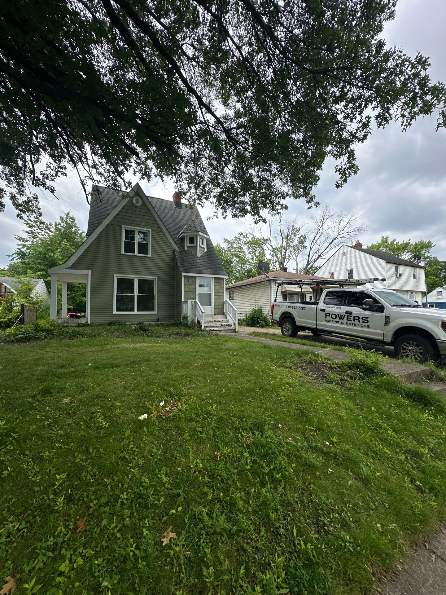 Project in Cleveland by Powers Roofing and Exteriors