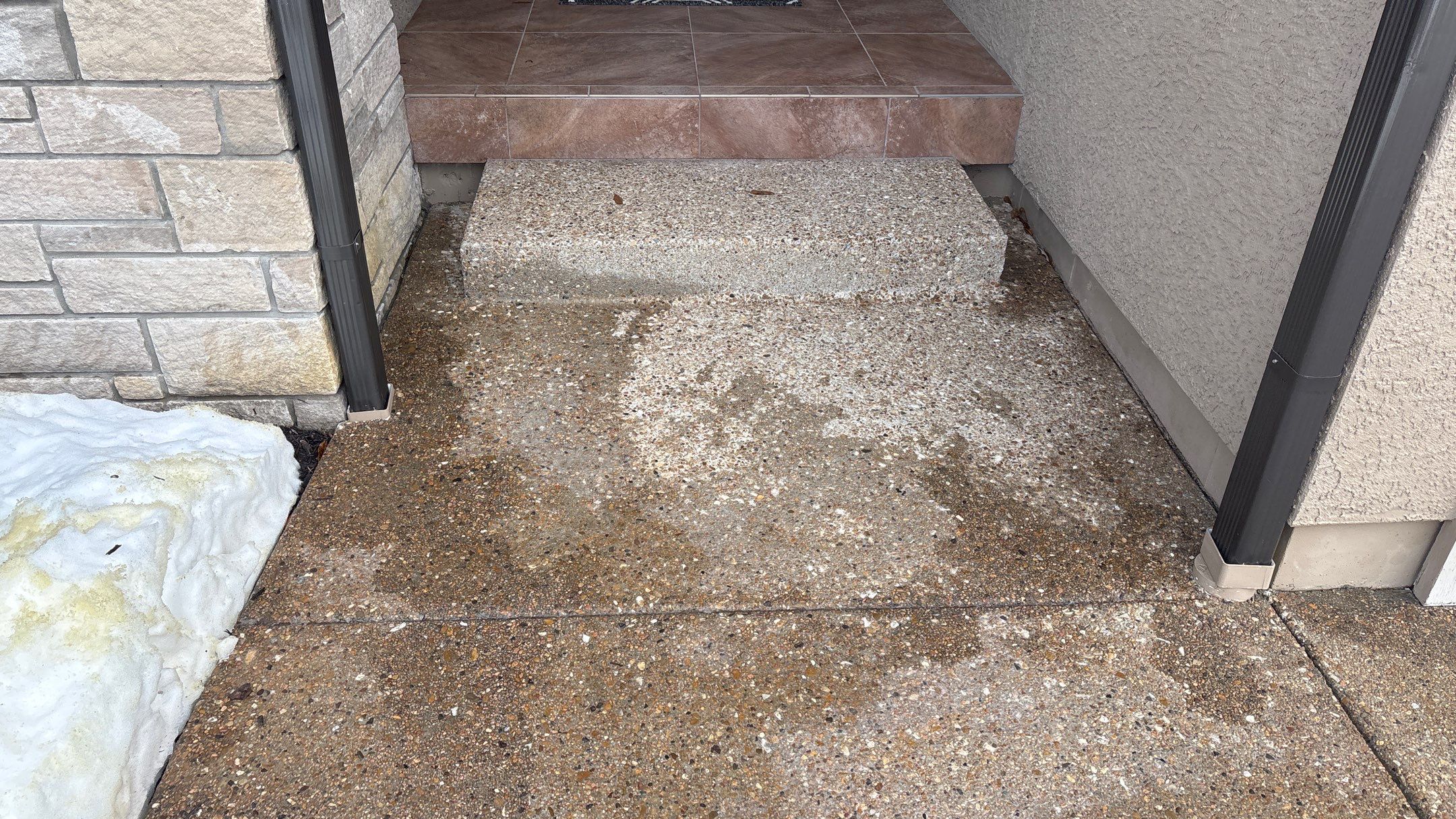 Two-Tone Driveway Resurface - Olathe, KS by Big Red Decorative Concrete, LLC