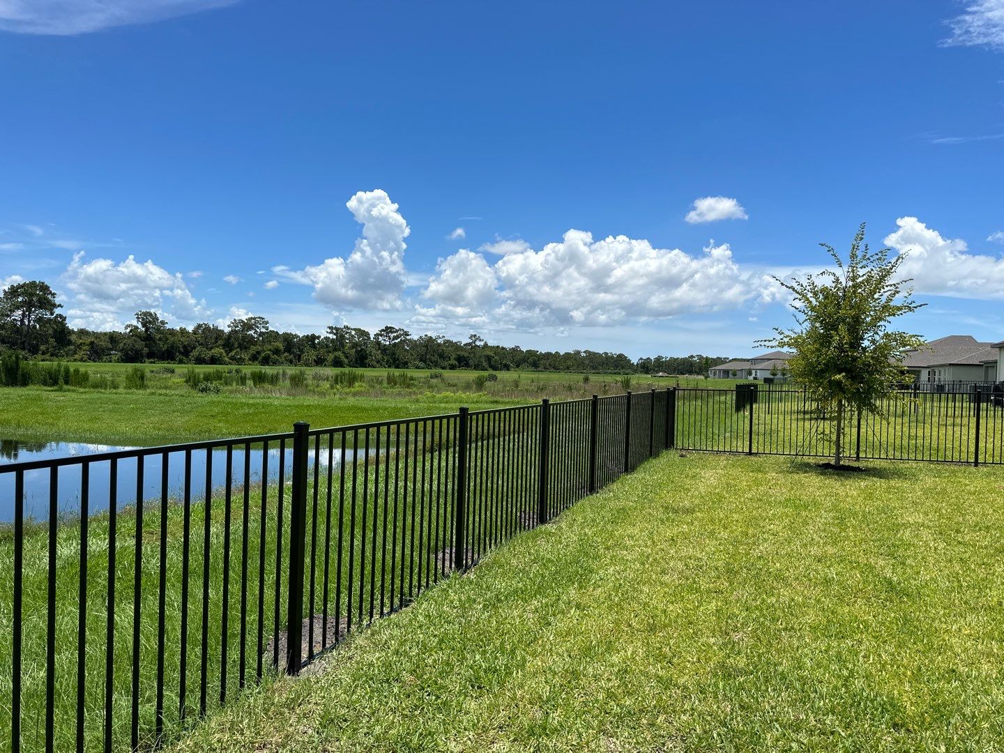 Aluminum Fence Installation using 3 Rail Aluminum Fence by Asap fence and gates, LLC