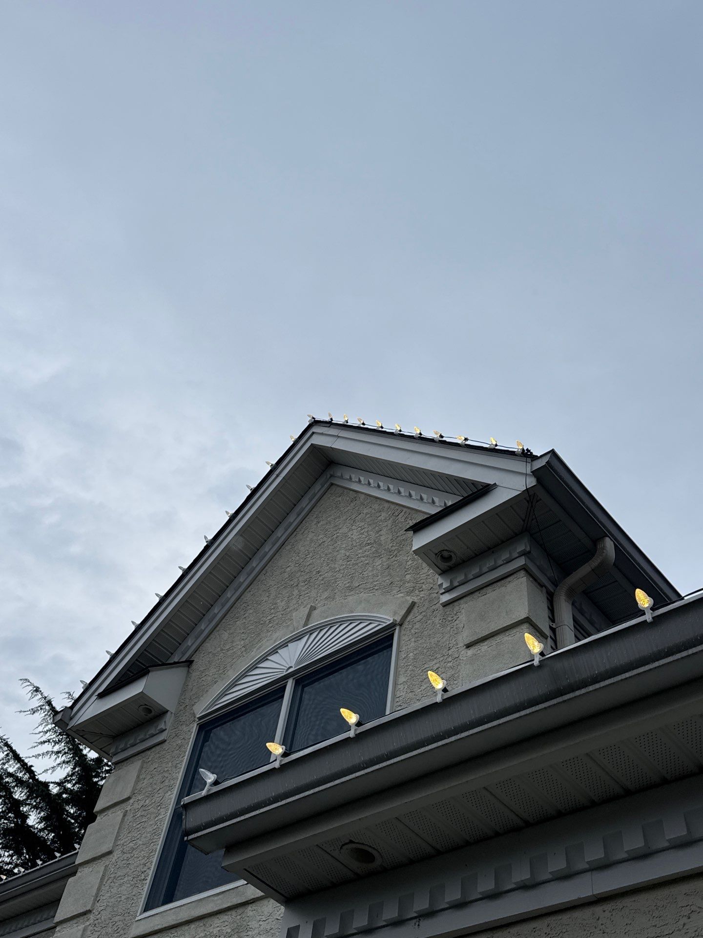 Holiday Lighting Installation in Morganville, NJ by Clearview Washing