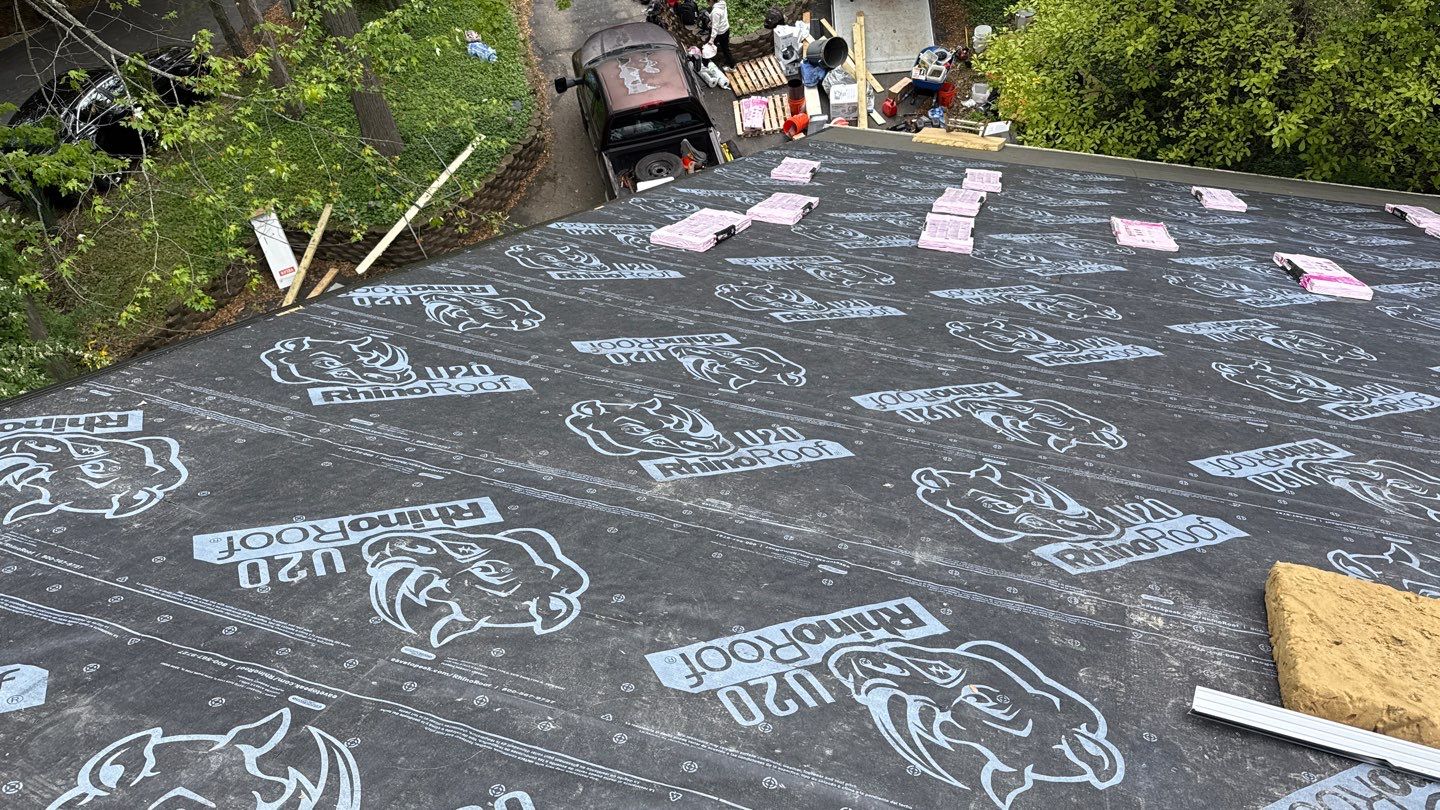 Roof Replacement using Owens Corning Desert Rose by 180 Contractors