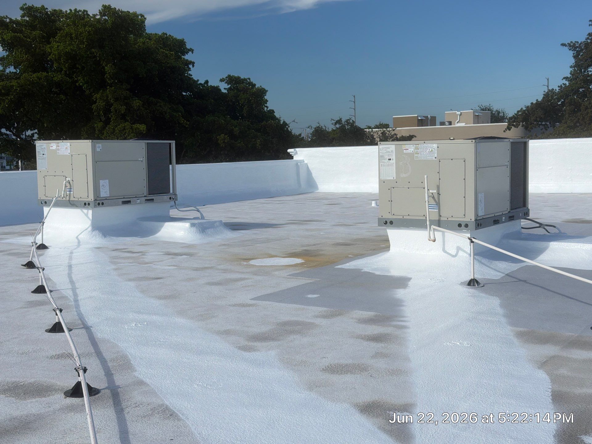 Commercial Flat Roof Restoration and Elastomeric Waterproofing in Delray Beach by Roof King LLC