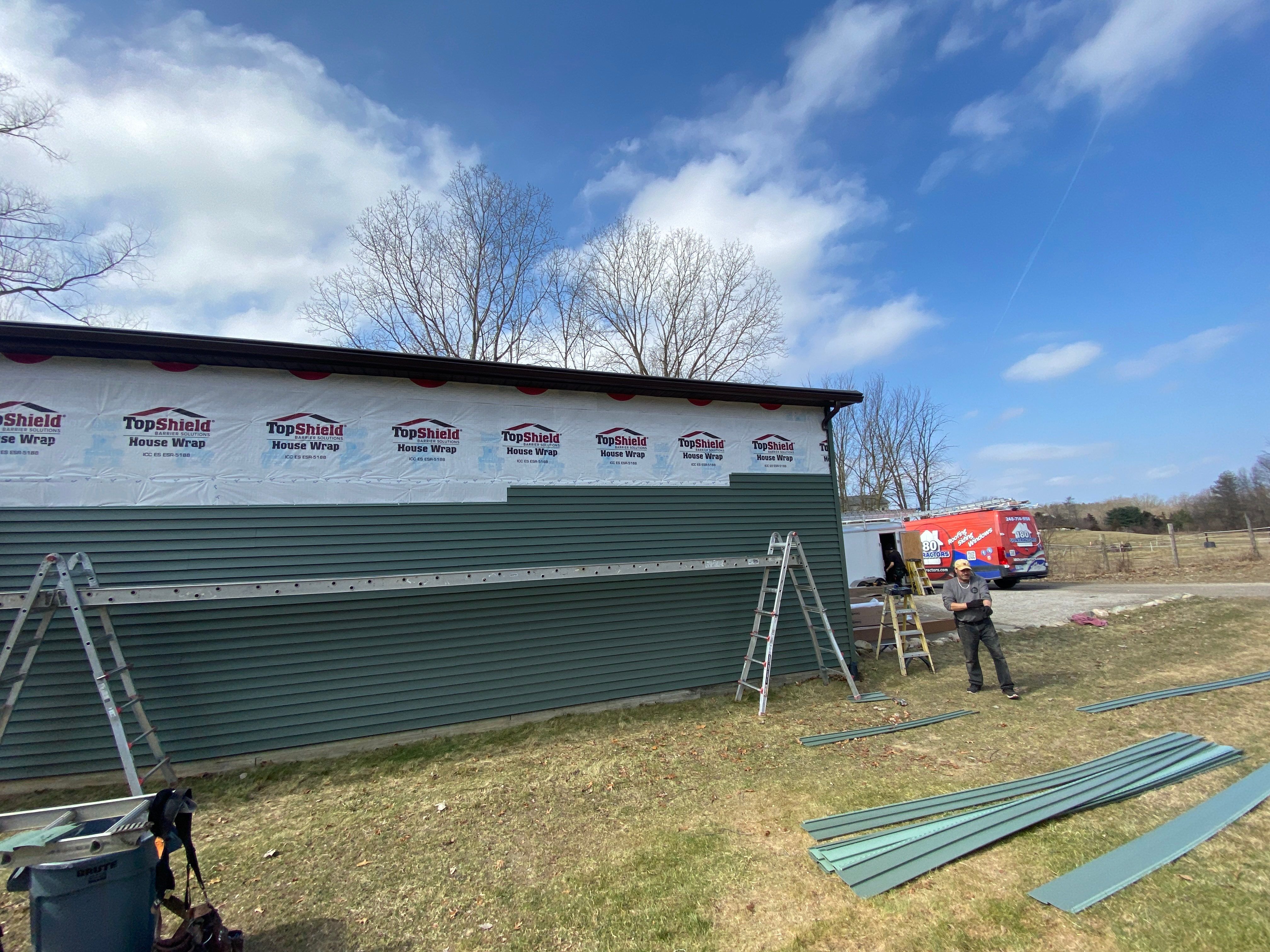 Siding Replacement using Certainteed Classic Restoration D4 by 180 Contractors