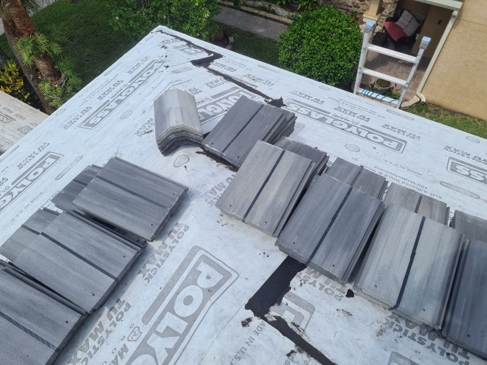 Residential Roofing Installation using Eagle Roofing Tile by BLUES BROTHERS ROOFING