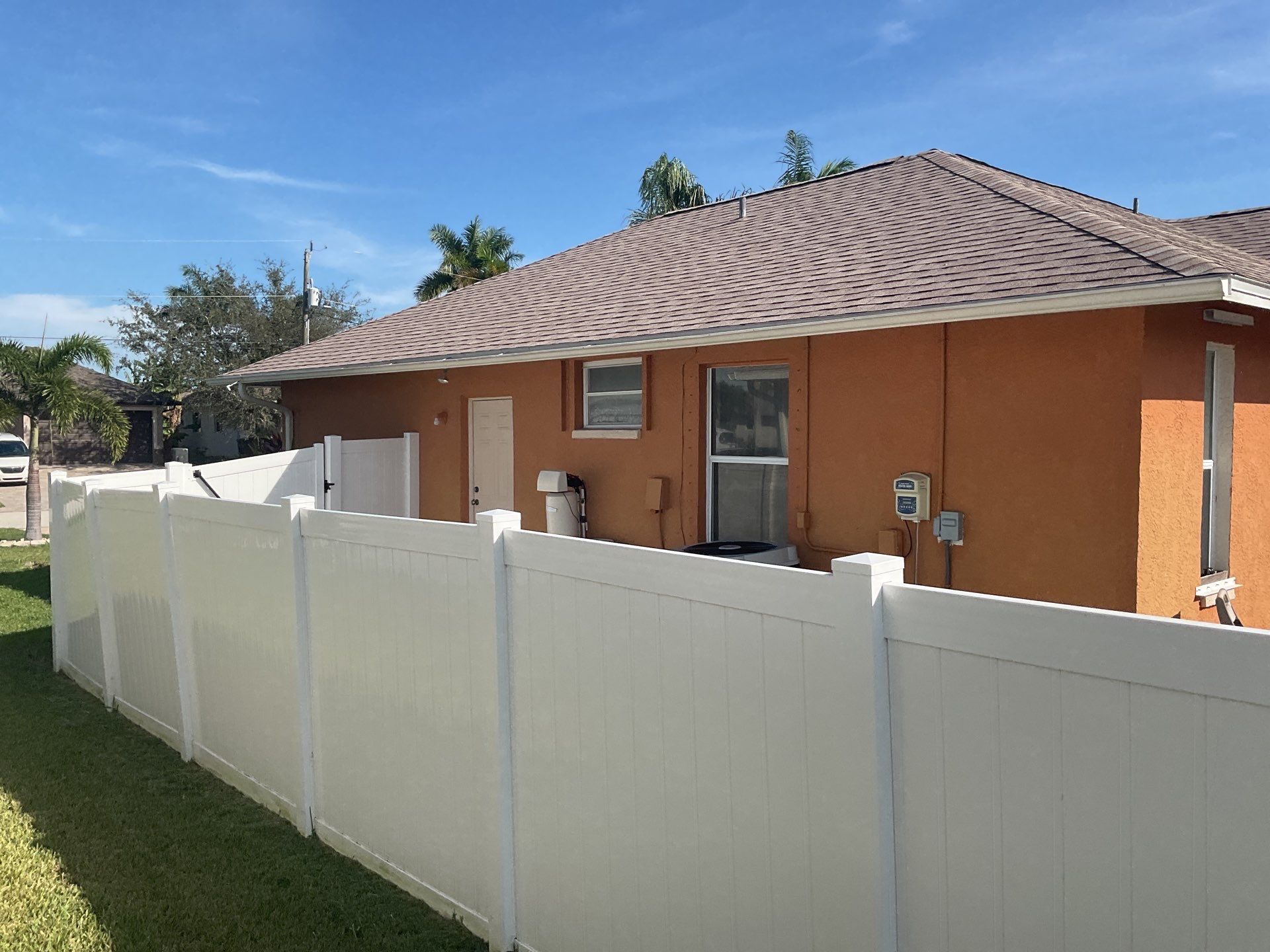 White 6-Inch Seamless Gutters in Cape Coral FL by Gutter Professors