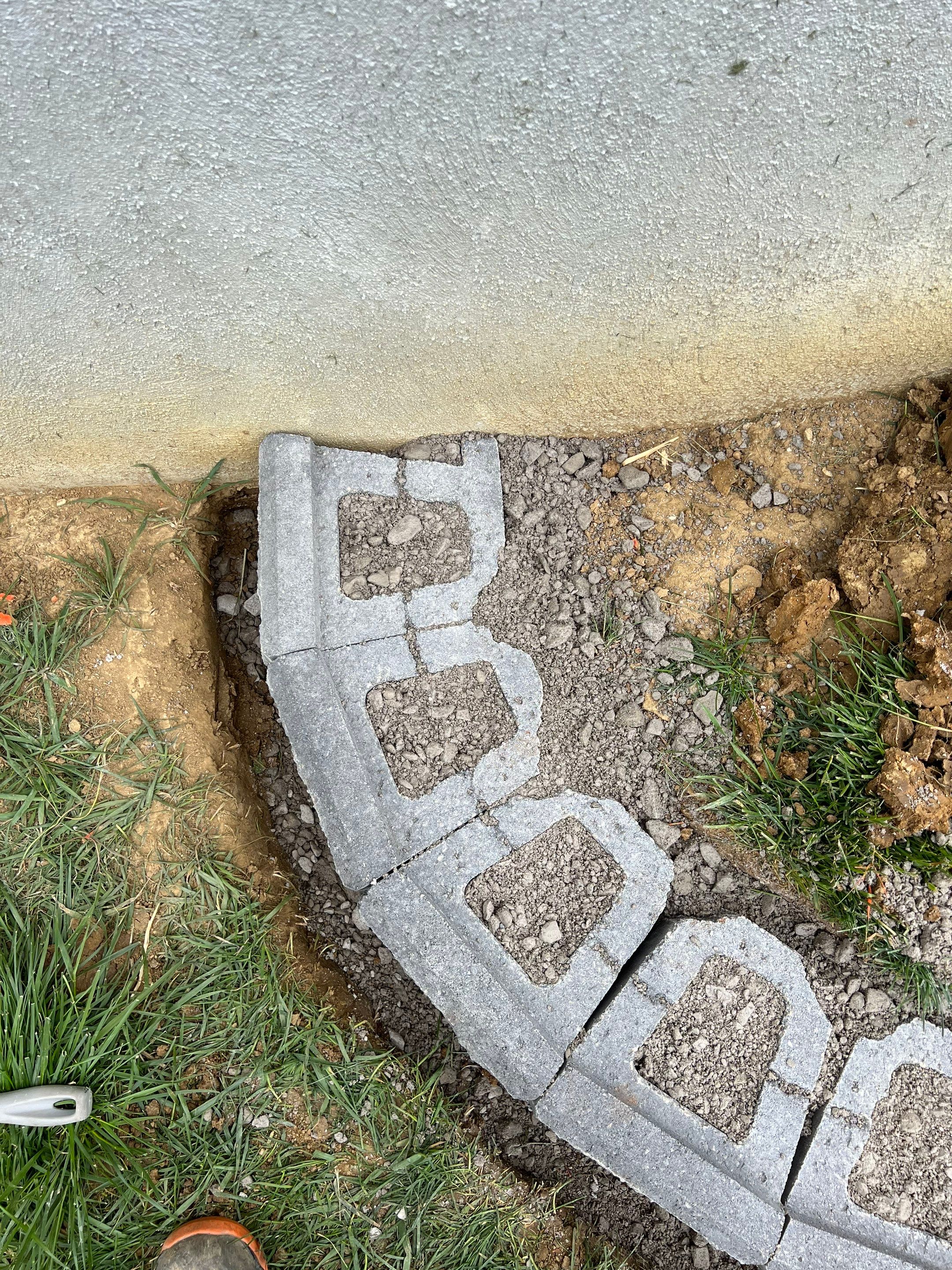 Wall Installation and Gravel Bed Creation by Reisenberg’s Lawn & Landscape, LLC
