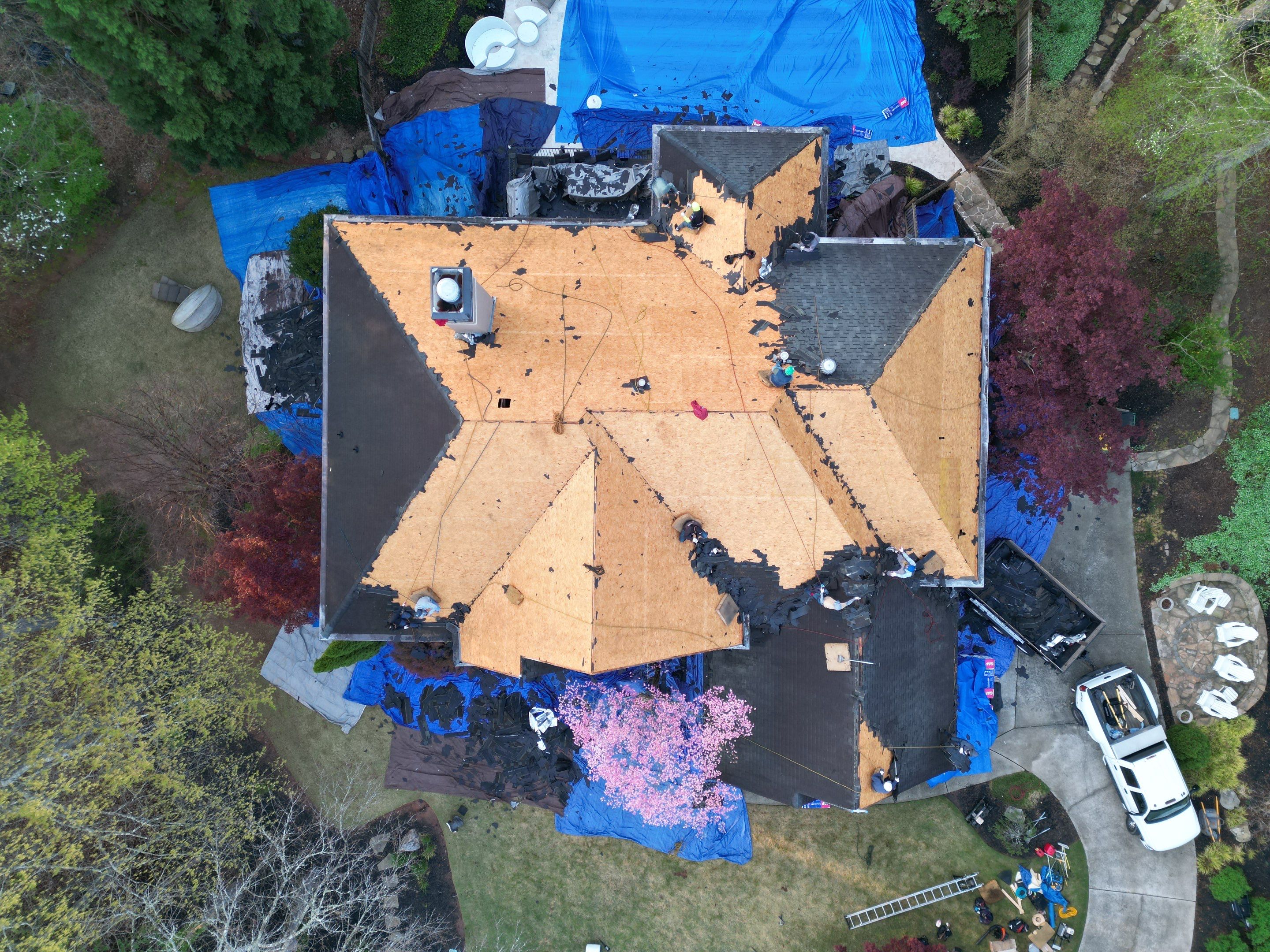 Roof replacement by Deerfield Roofing LLC