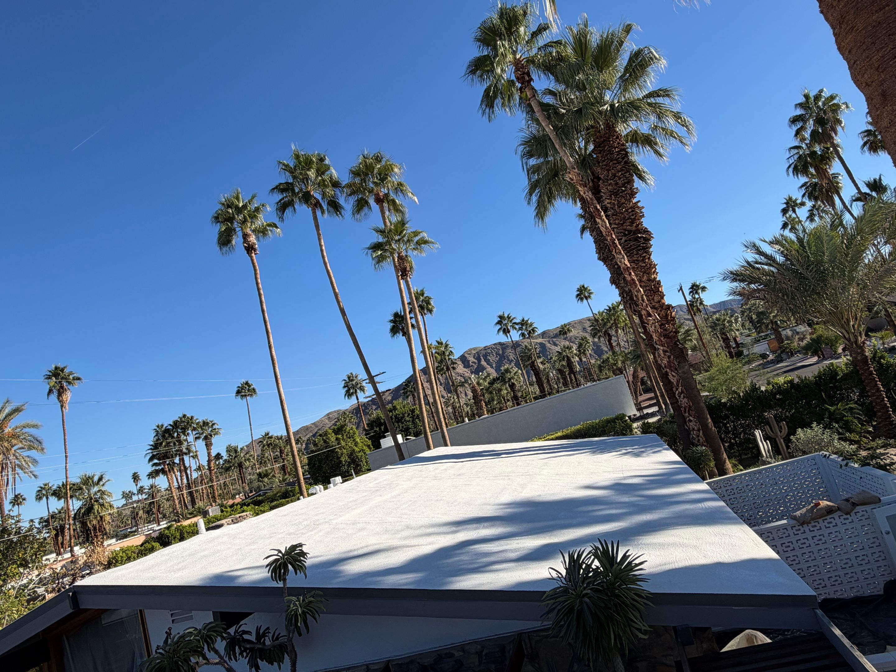 Project in Palm Springs by Desert Roof Concepts