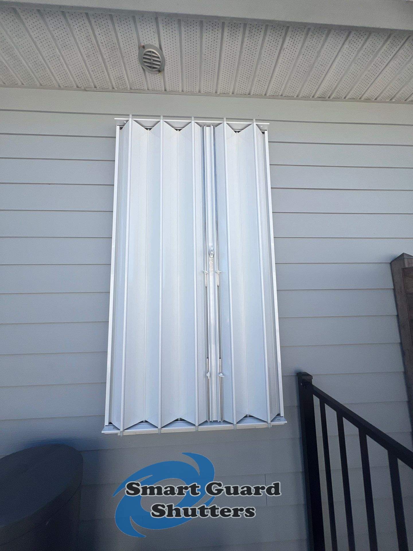 Hurricane Protection in White  by Smart Guard Shutters