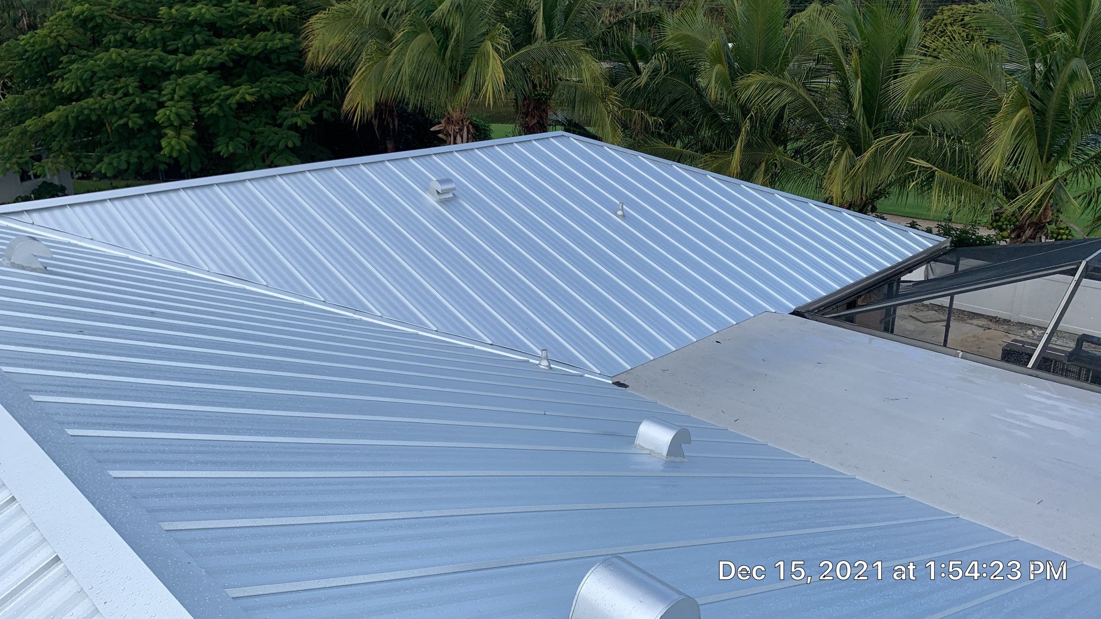 Residential Roofing Installation using 1" Nail strip metal roof by BLUES BROTHERS ROOFING