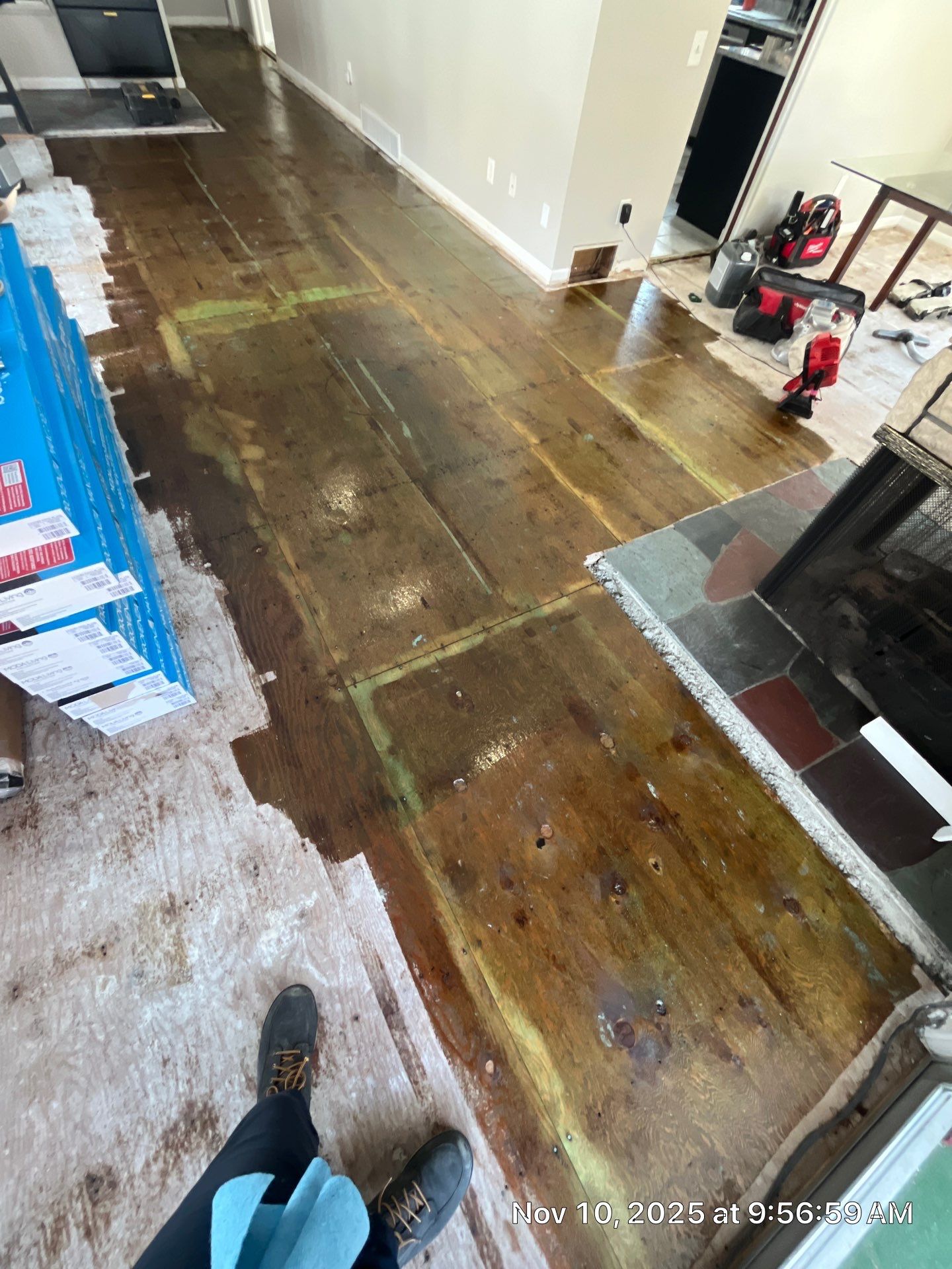 Before & After with Provenza "Road Trip" LVP by RTBaldwin Hardwood Floors