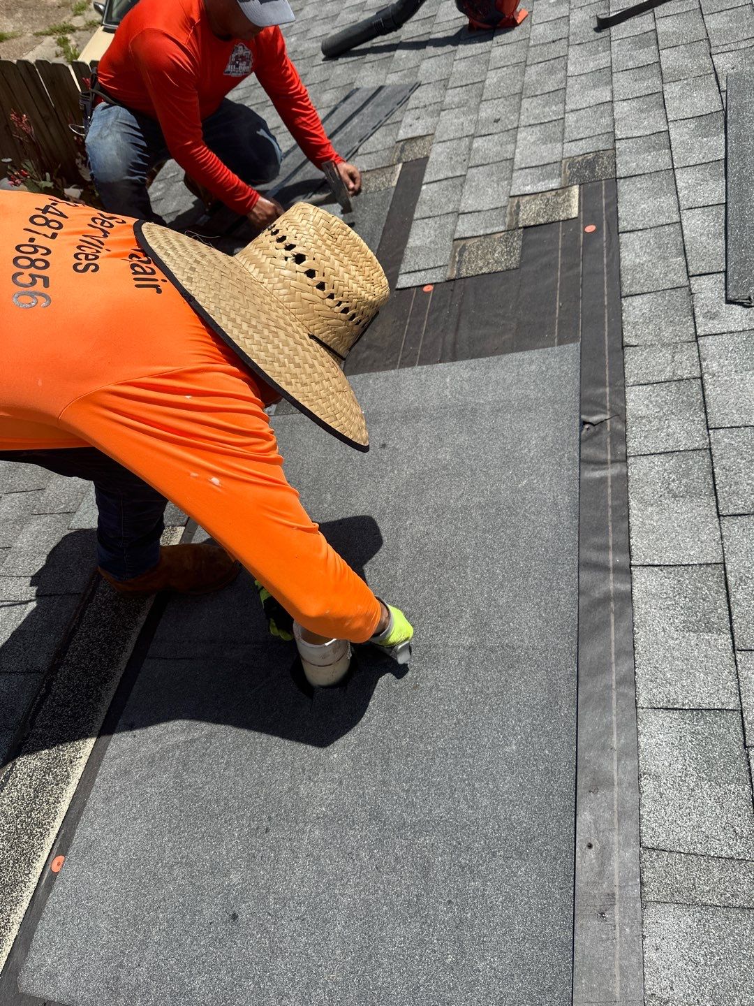 Hail Damage using Owen's Corning Duration (Lifetime) Shingles by Roof Repair Company