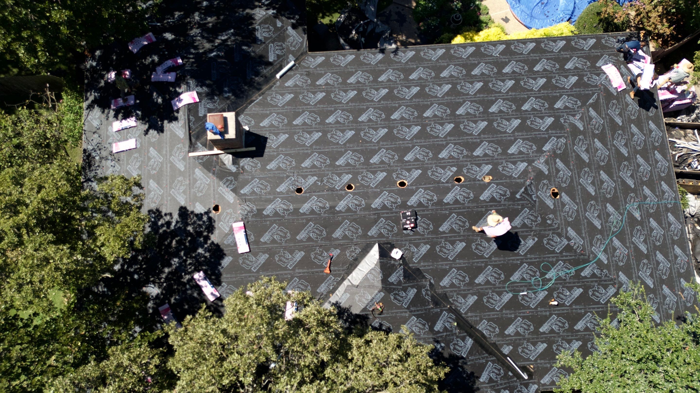 Residential Roofing Installation using Owens Corning ProArmor Synthetic Underlayment by Becker Roofing and Exteriors