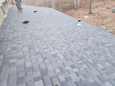 Residential Roofing Installation using Owens Corning TruDefinition Duration AR - Williamsburg Gray