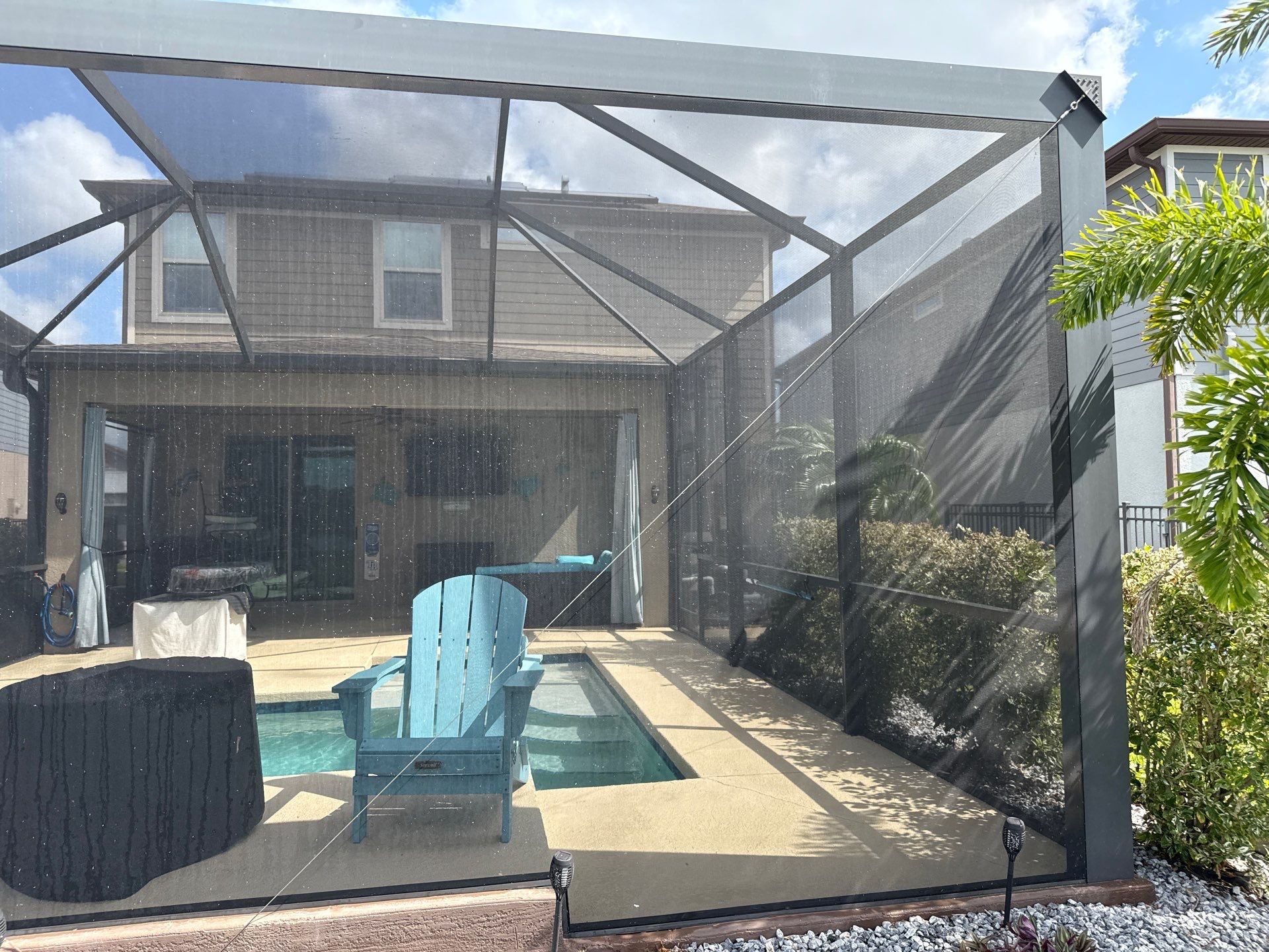 Roof Soft Wash, Pool Deck & Screen Enclosure Cleaning – Trevesta Community, Palmetto, FL by Sunshine AquaWash