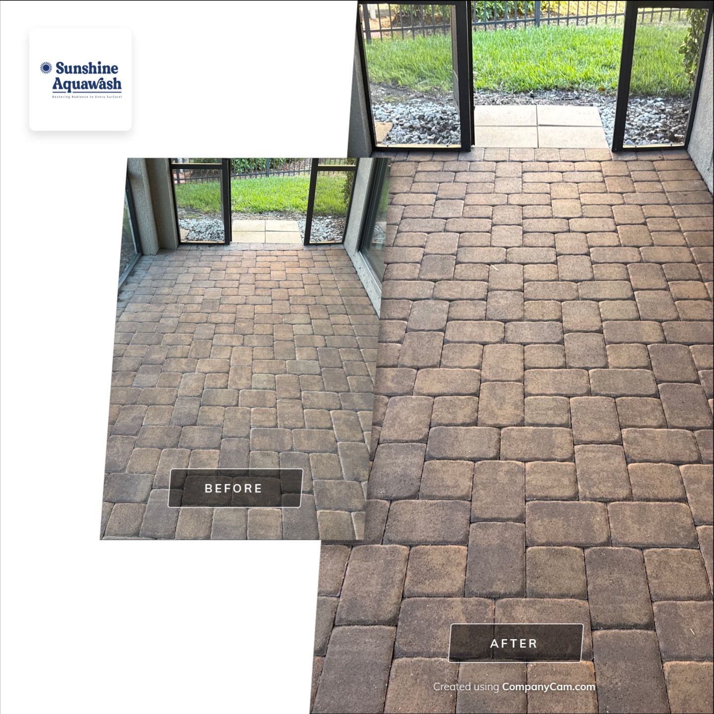 Paver Driveway, Walkway, Patio & Concrete Sidewalk Cleaning in Artisan Lakes Esplanade, Palmetto, FL | Sunshine AquaWash by Sunshine AquaWash