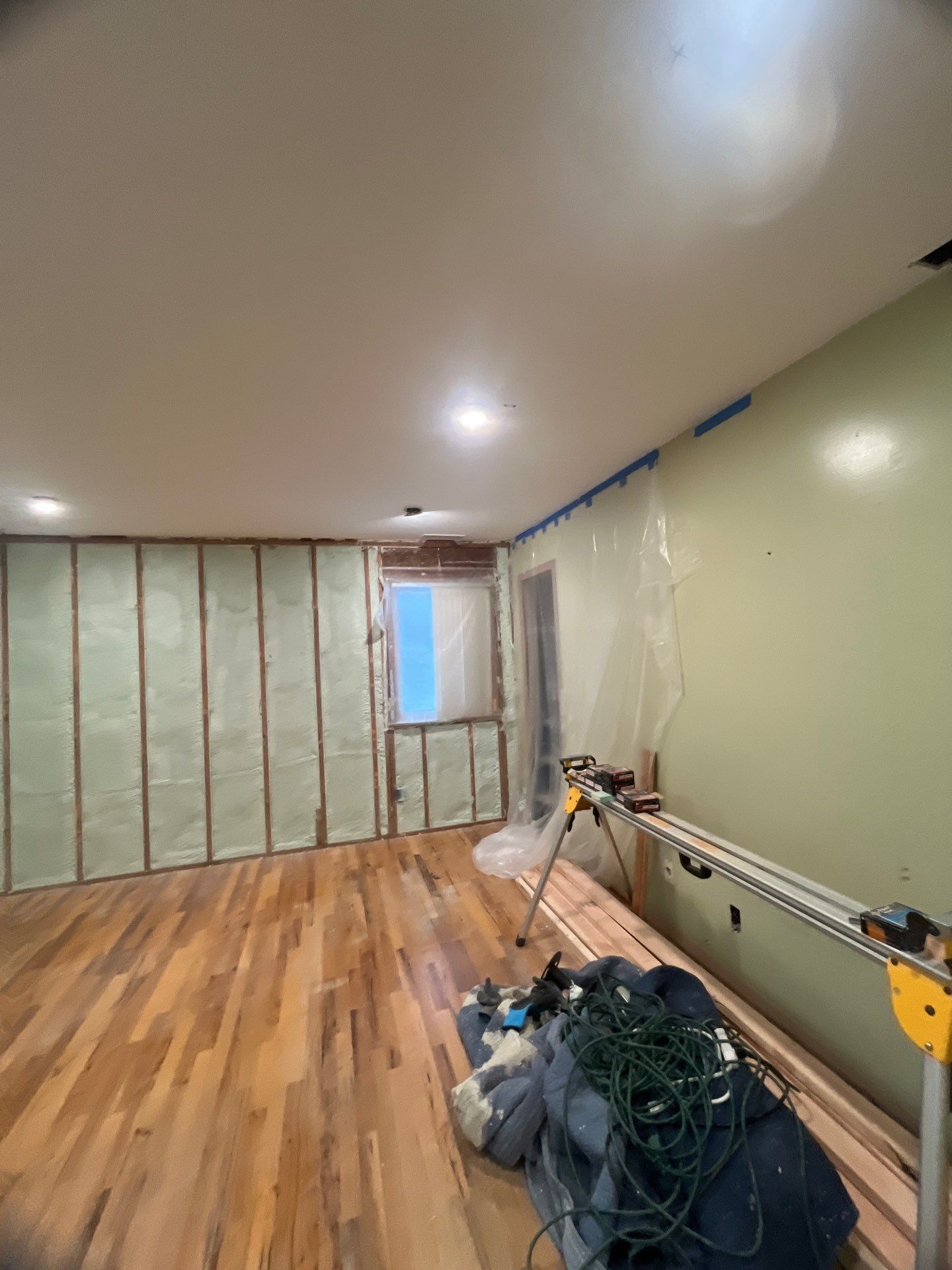 Exterior Walls Using Closed-Cell Spray Foam by NYS Foam & Energy