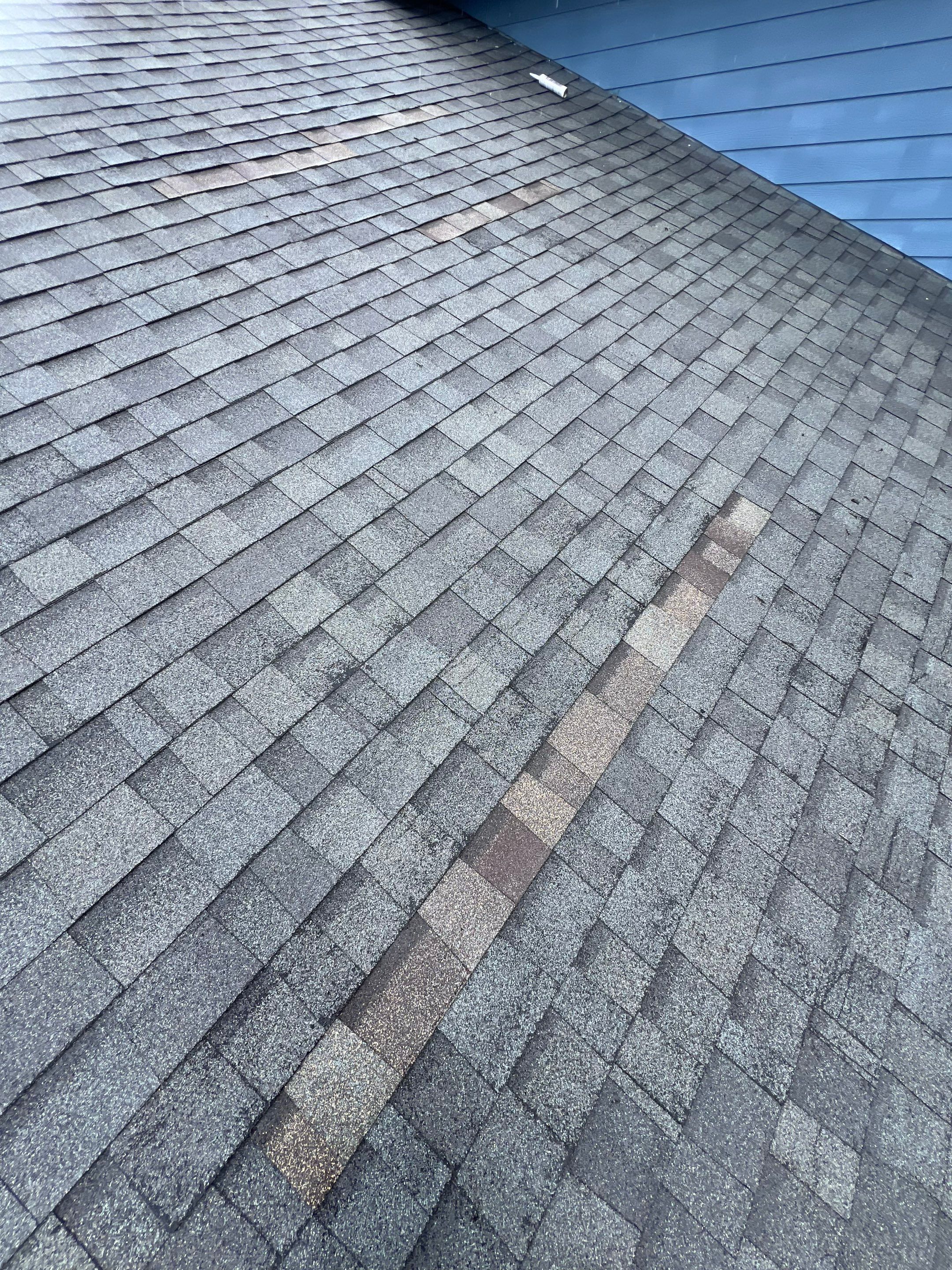 Hail Damage using Owen's Corning Duration (Lifetime) Shingles by Roof Repair Company