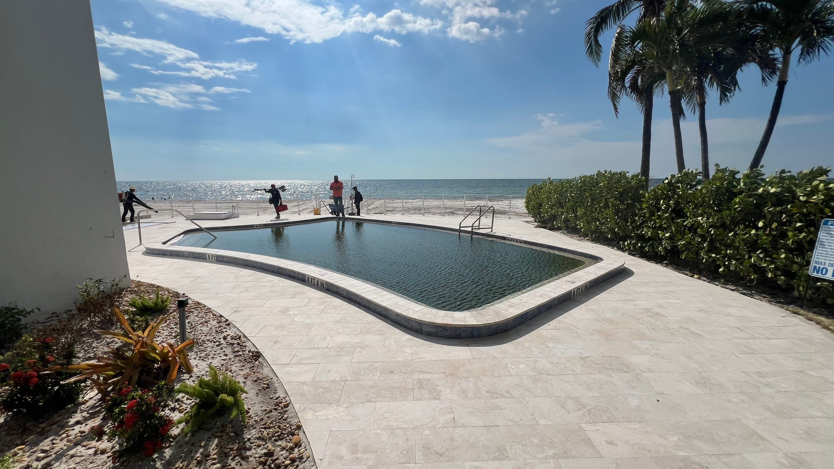 Naples Condo Pool Cleanout by APS Power & Water