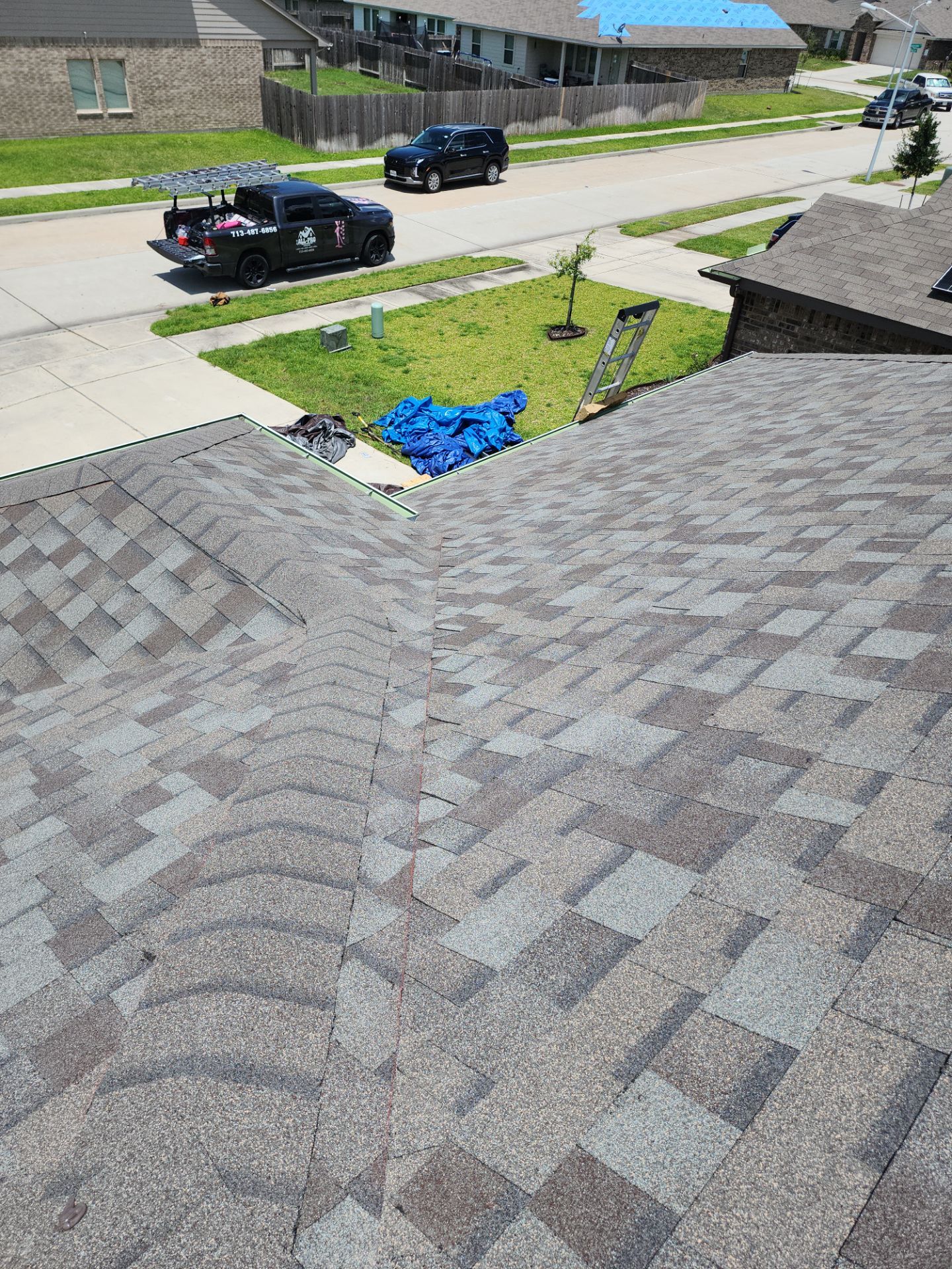 Residential Roofing Installation using Owen's Corning Duration (Lifetime) Shingles by Roof Repair Company