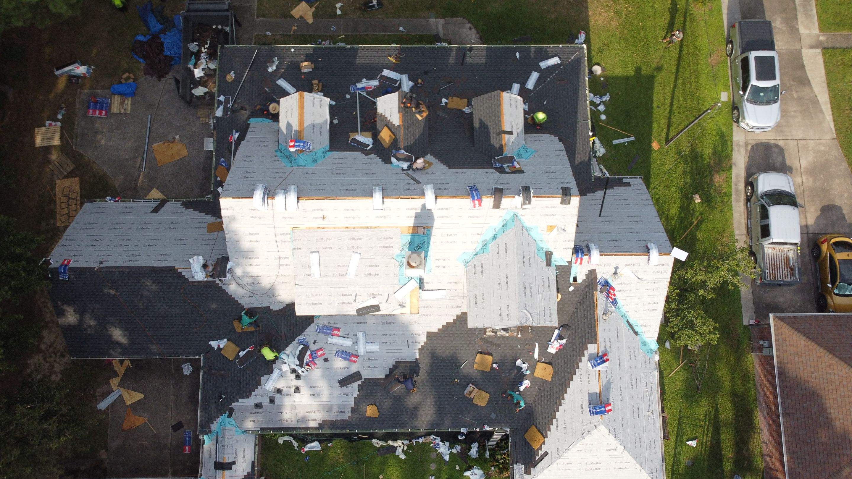 Comprehensive GAF Architectural Shingle Roof Replacement in Houston by Good Vibes Roofing