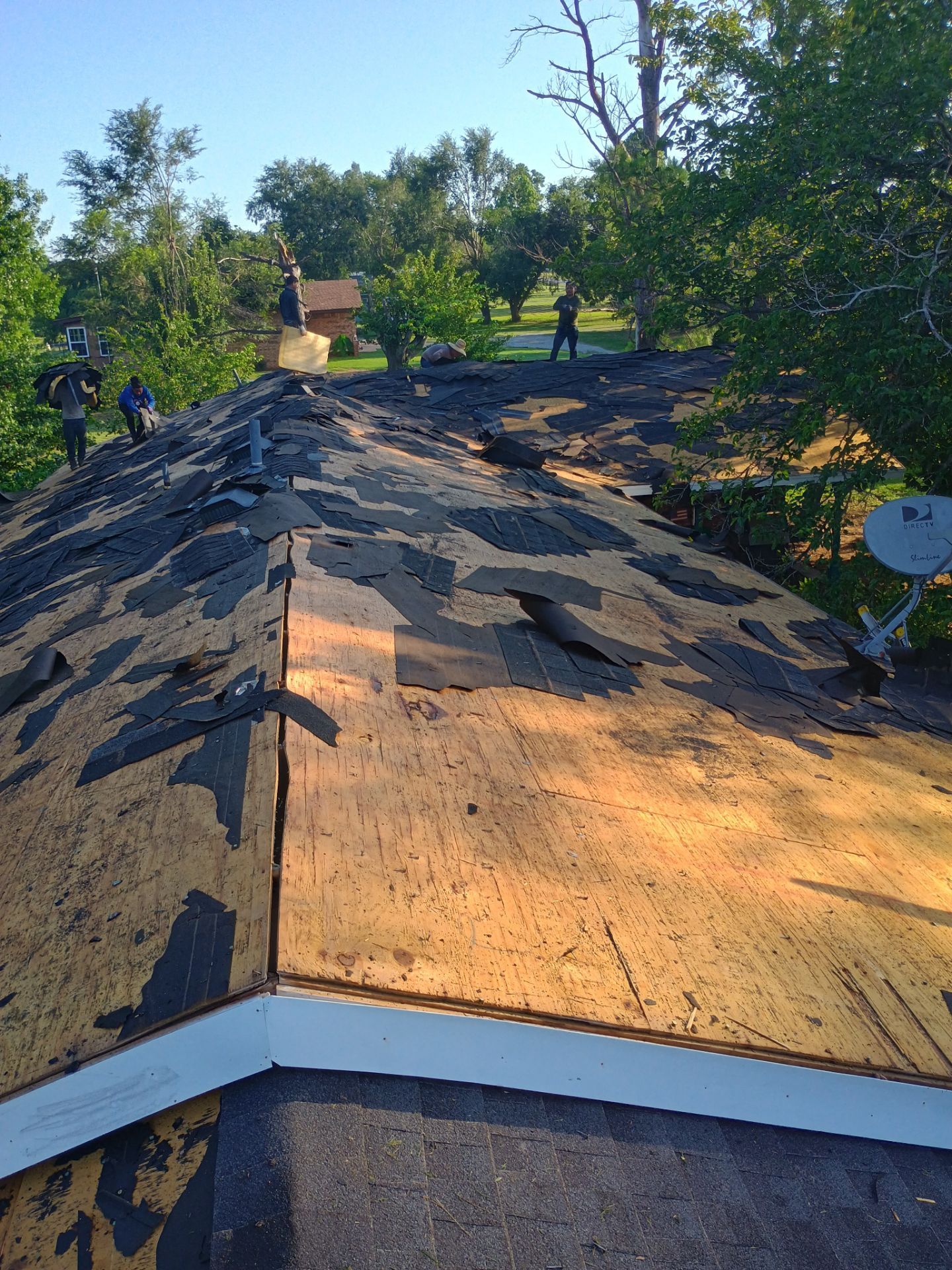 Storm Damage Restoration and Complete Roof Replacement in Pauls Valley by BANA Roofing and Solar Supply