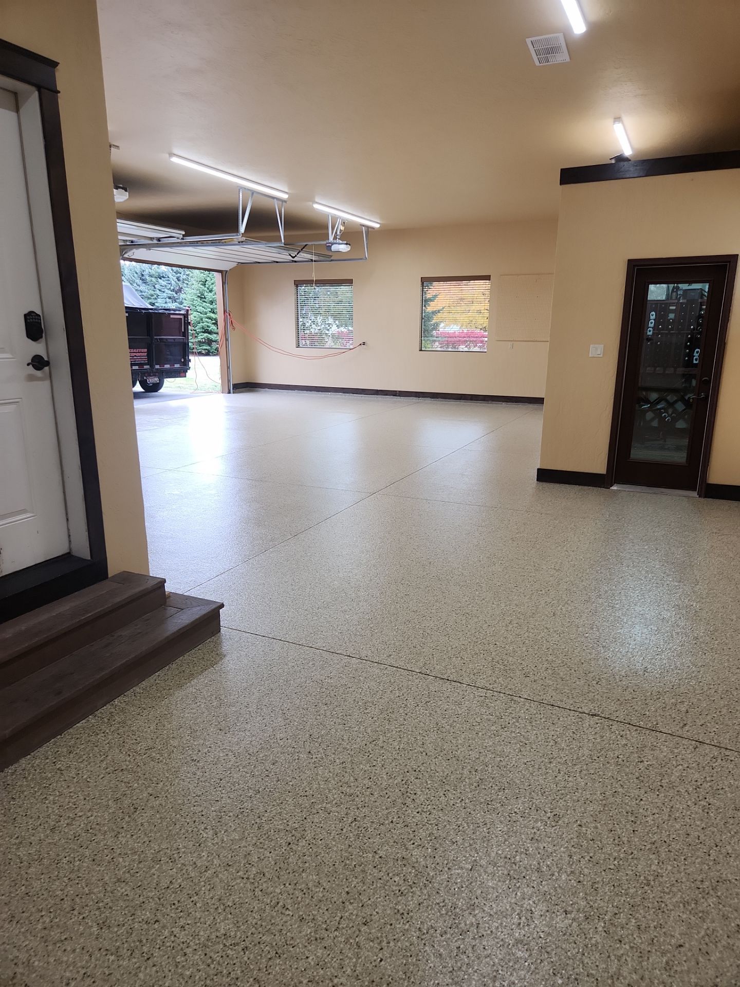 Garage Transformation using Driftwood by Croc Coatings, LLC
