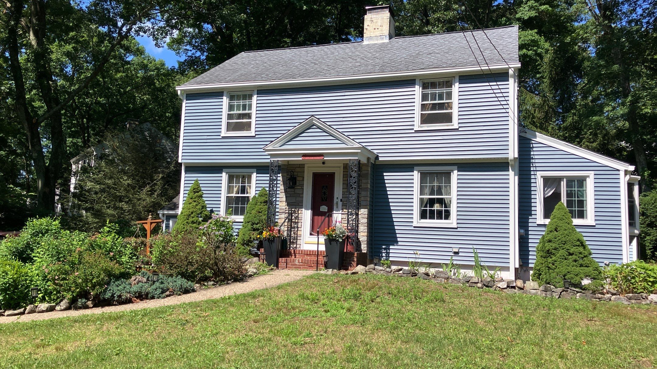 Siding Refreshment with Cert Monogram D/4 x 12'6" Clapboard, Wedgewood Blue by DiGiorgi Roofing and Siding Inc
