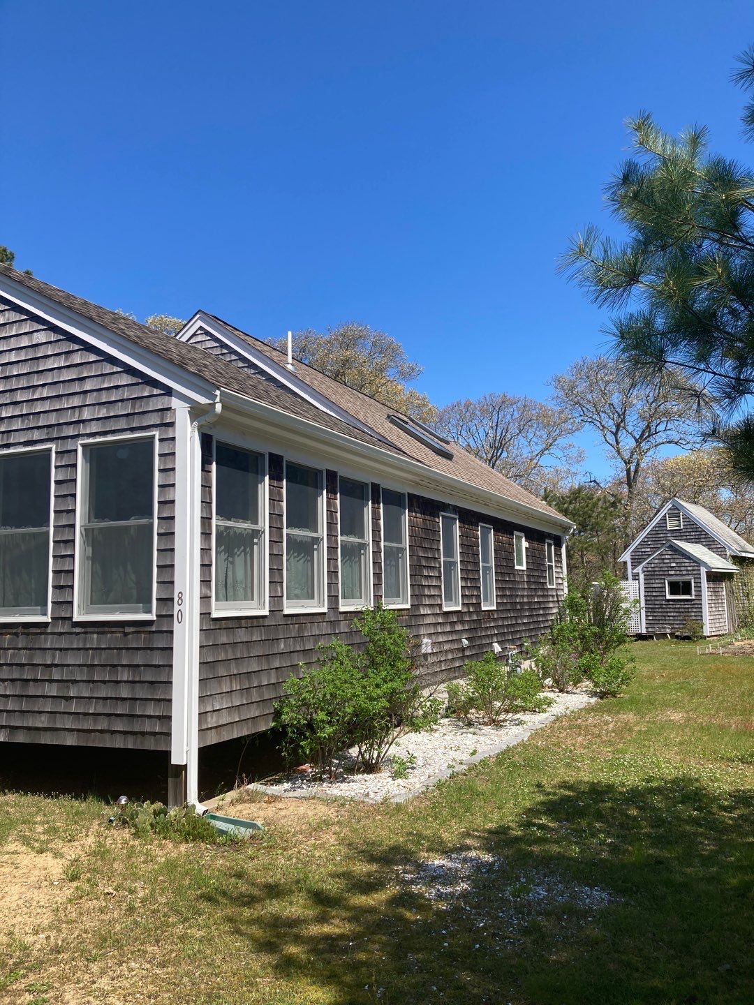 Gutter Installation using 5" K-Style Aluminum Gutter in Eastham, MA by Gutter Pro Enterprises