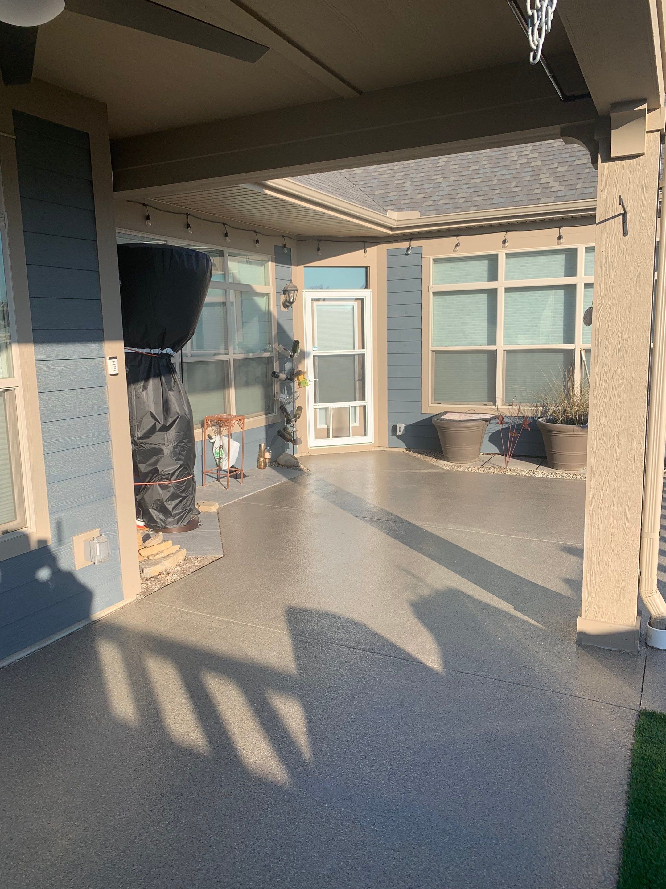 Patio Installation using Flint by Your1DayFloor.com