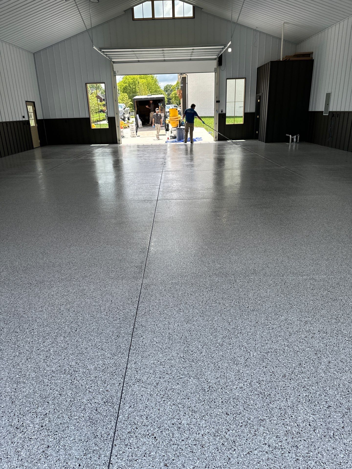 Garage Floor Coating using Coyote by My Garage Floor Guys