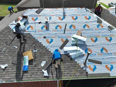 Residential Roofing Installation using Malarkey Vista Weathered Wood Plus
