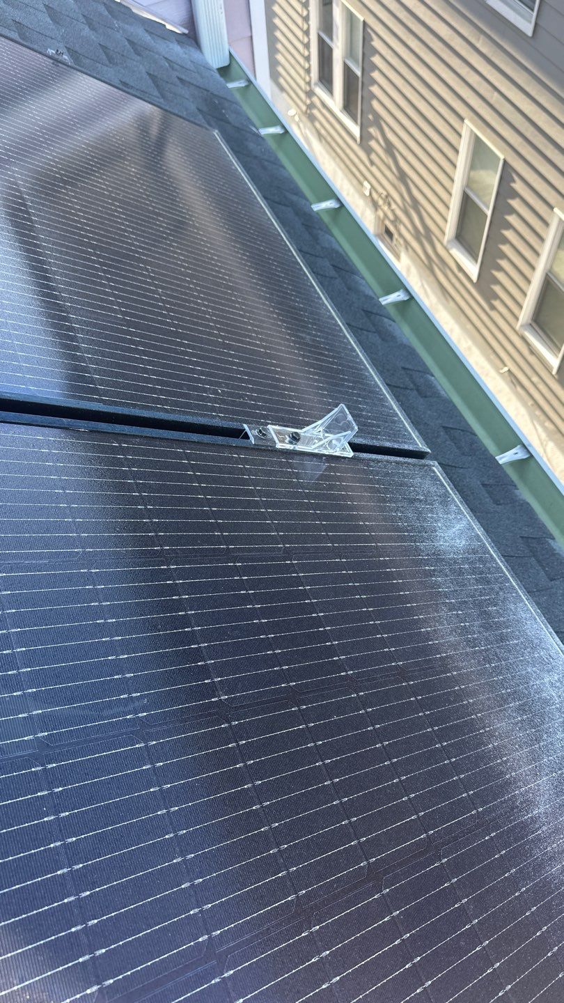 Solar Panel Installation using Wires by Infinity Solar Systems
