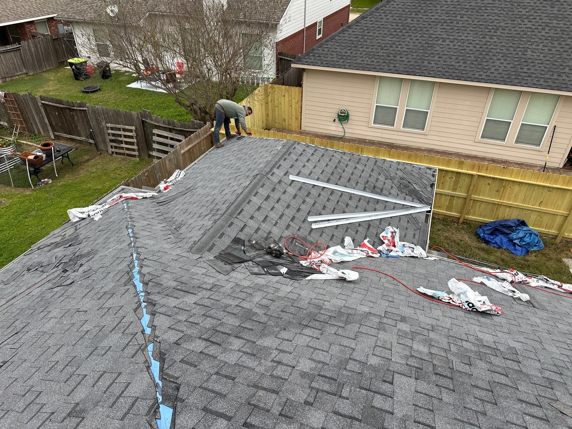 Project in Houston by Motion Roofing