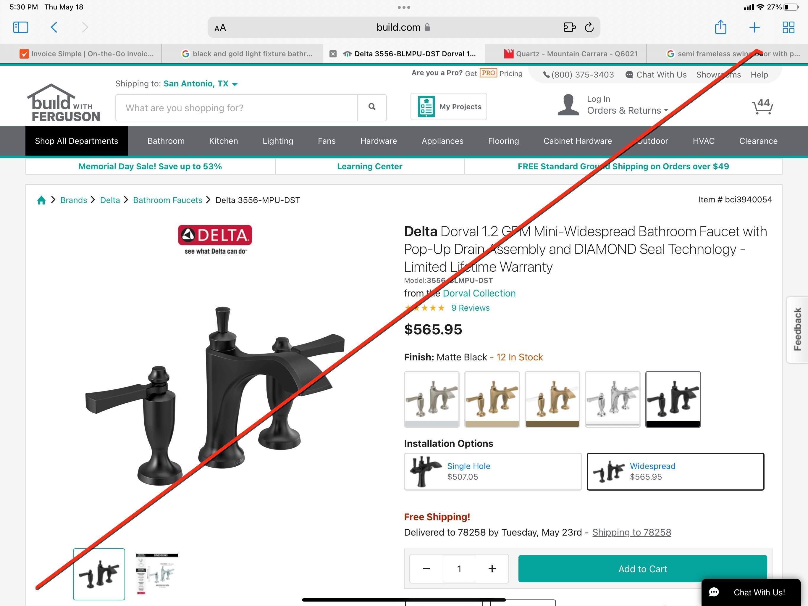 San Antonio Guest Bathroom Remodel by Legacy Bath and Kitchen 