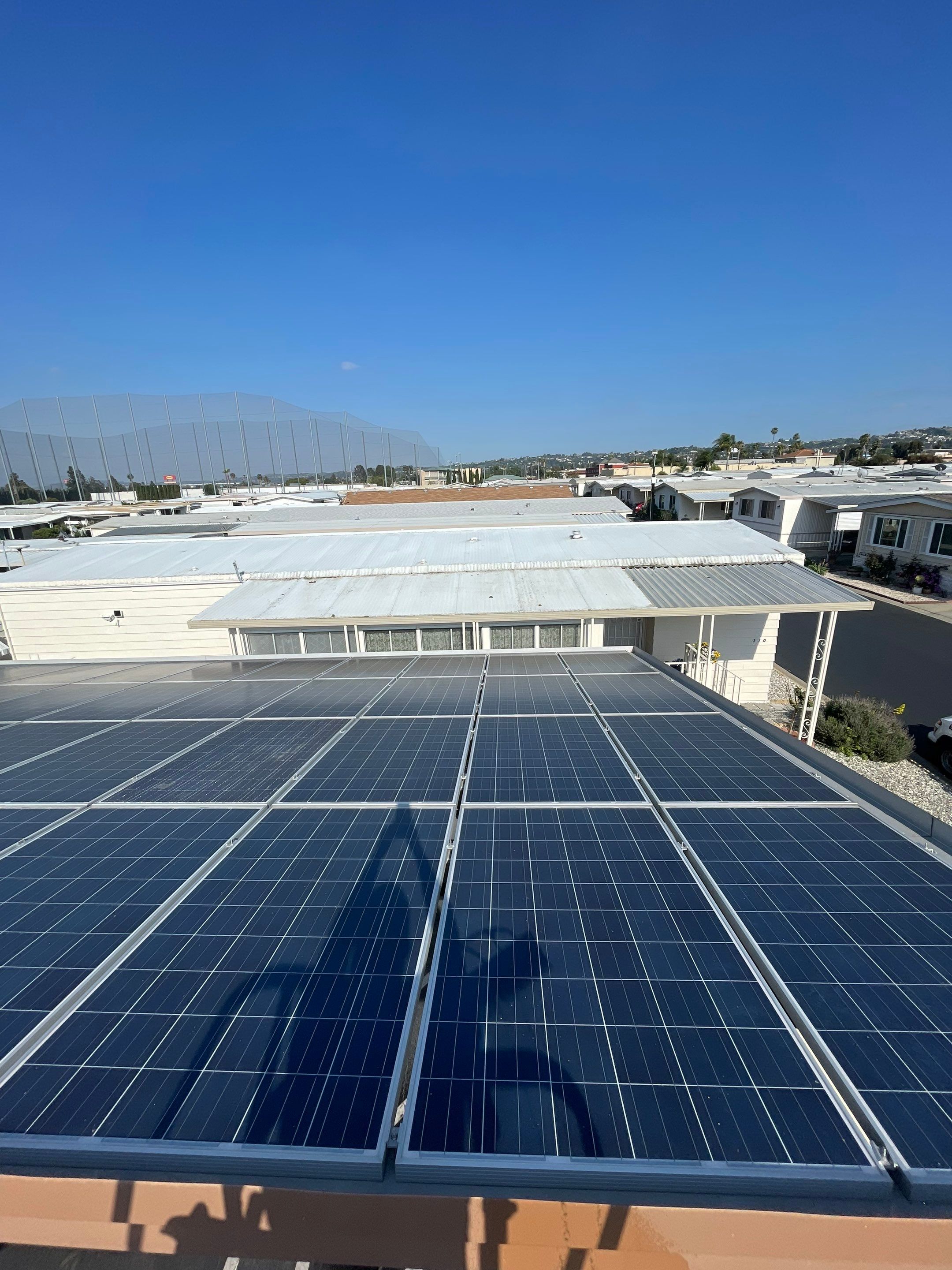 Commercial Solar Cleaning in Rowland Heights for Mobile Home Park by Palm Coast Solar Cleaning