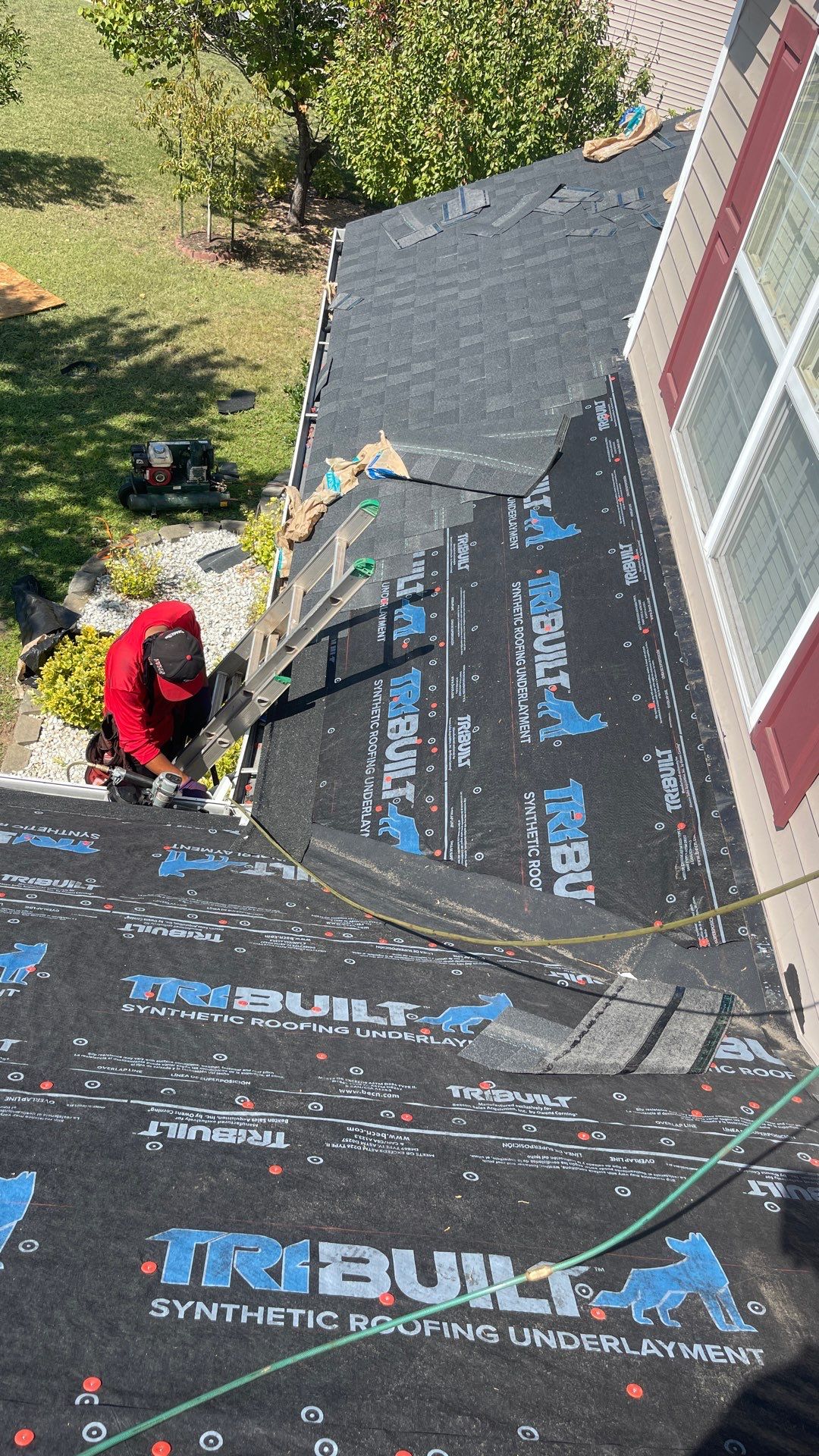 Roof replacement and interior repair by hail damage by Just Brilliant Restoration JBR