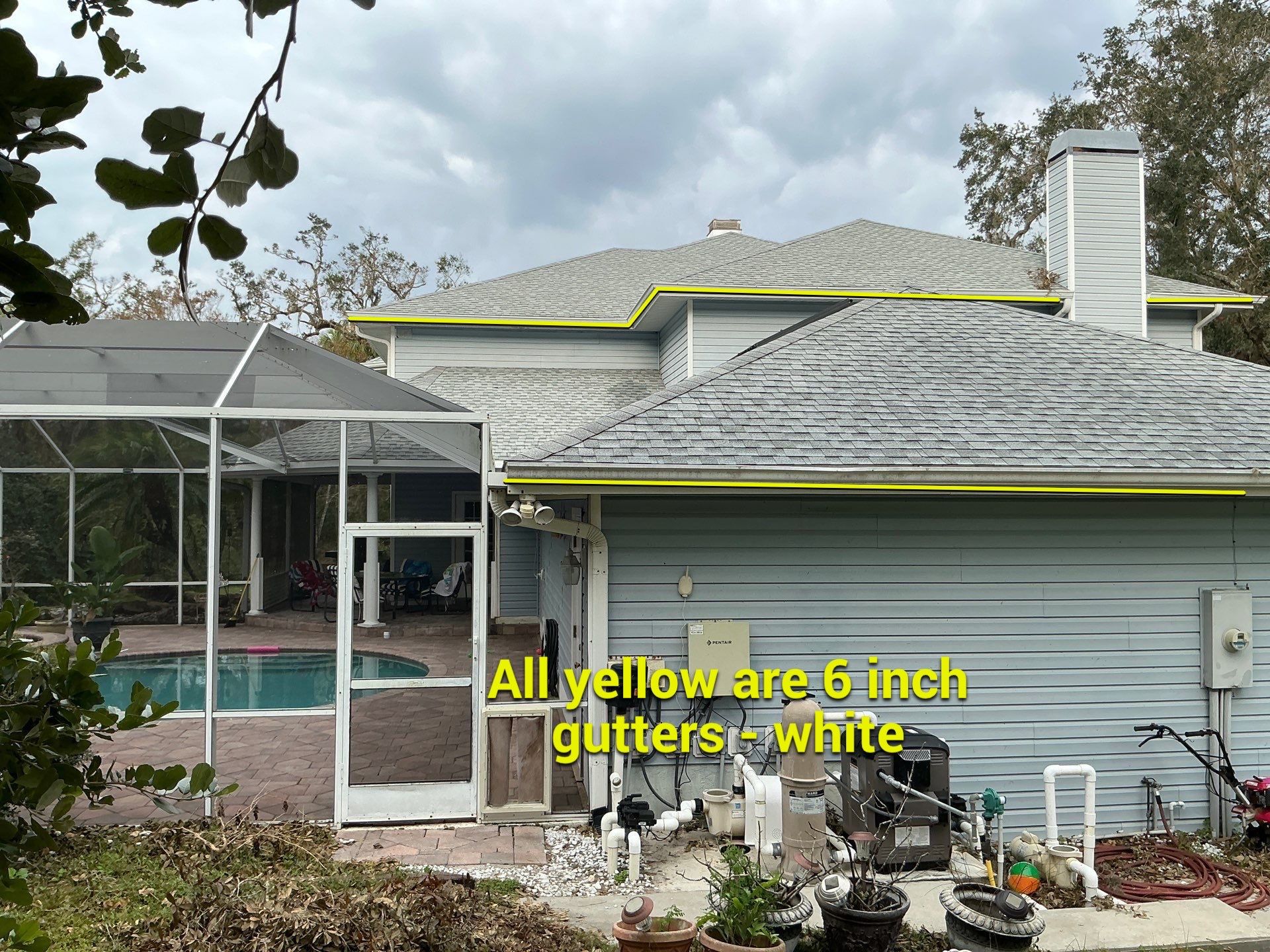 6-inch Seamless Gutters Installed in Bradenton FL by Gutter Professors