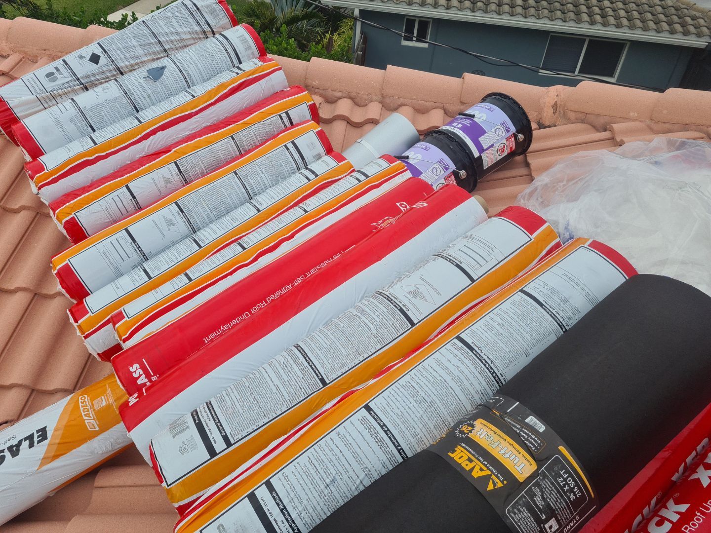 Residential Roofing Installation using 1" Nail strip metal roof by BLUES BROTHERS ROOFING