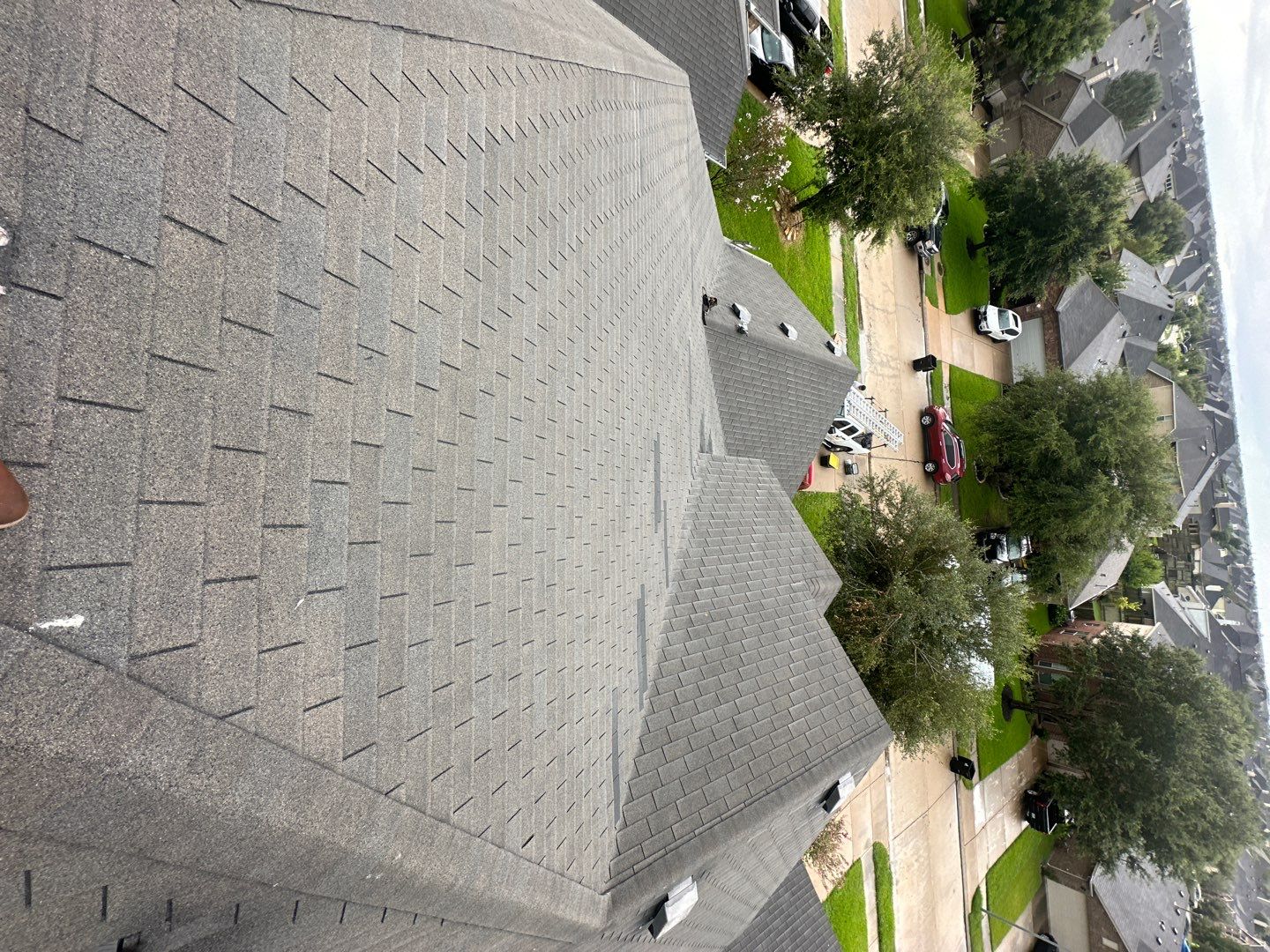 Hail Damage using Owen's Corning Duration (Lifetime) Shingles by Roof Repair Company