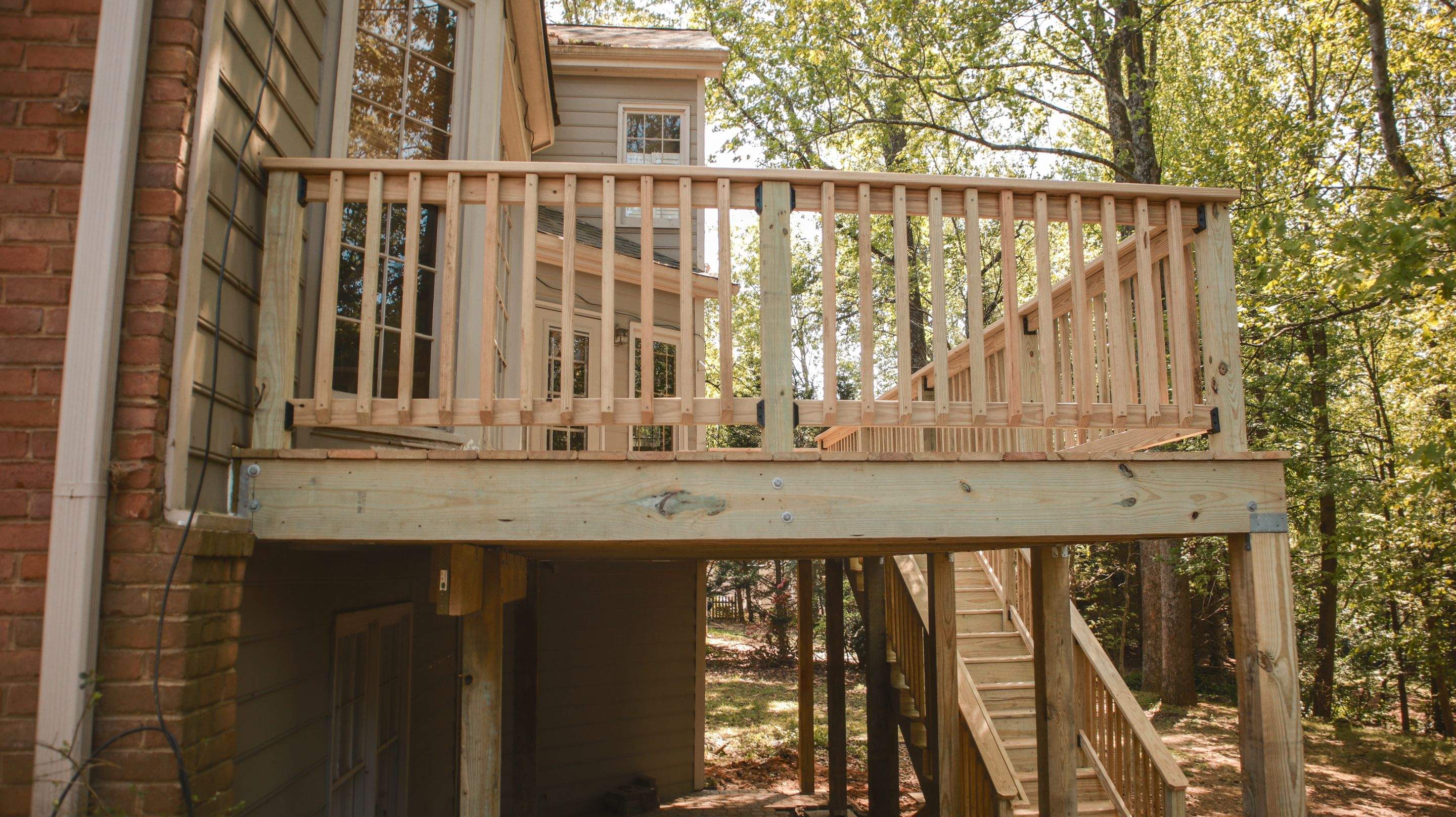 Wood Deck Build in Acworth, GA by Nelson Exteriors 