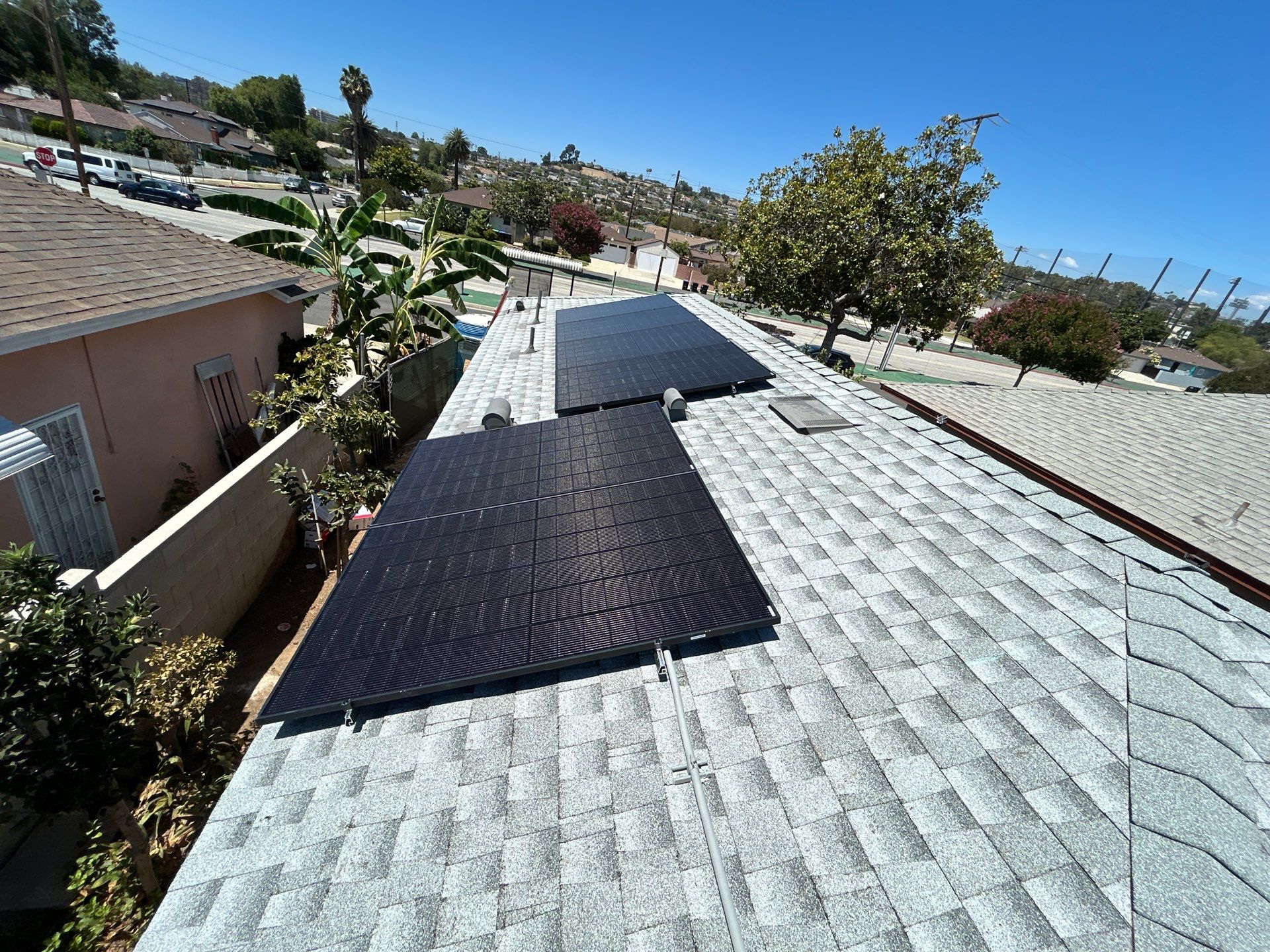 Solar Panel Installation with Black 450W Modules in Monterey Park by AWS Solar