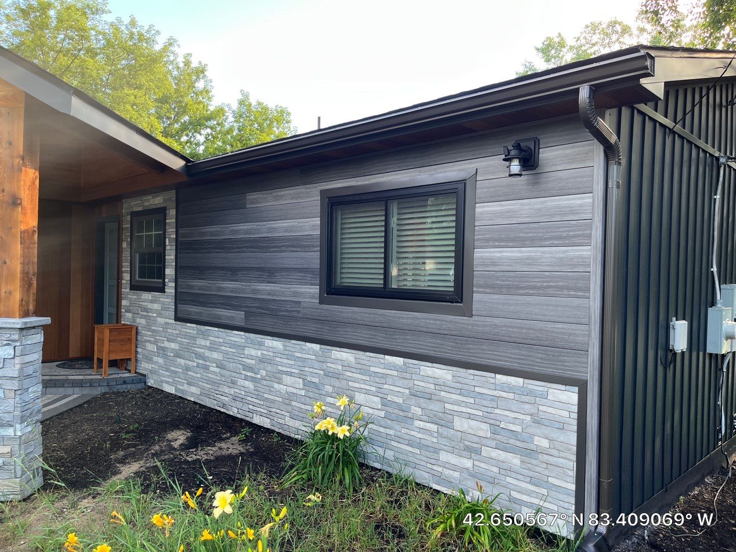 Siding Replacement using Alside Gray Oak by 180 Contractors