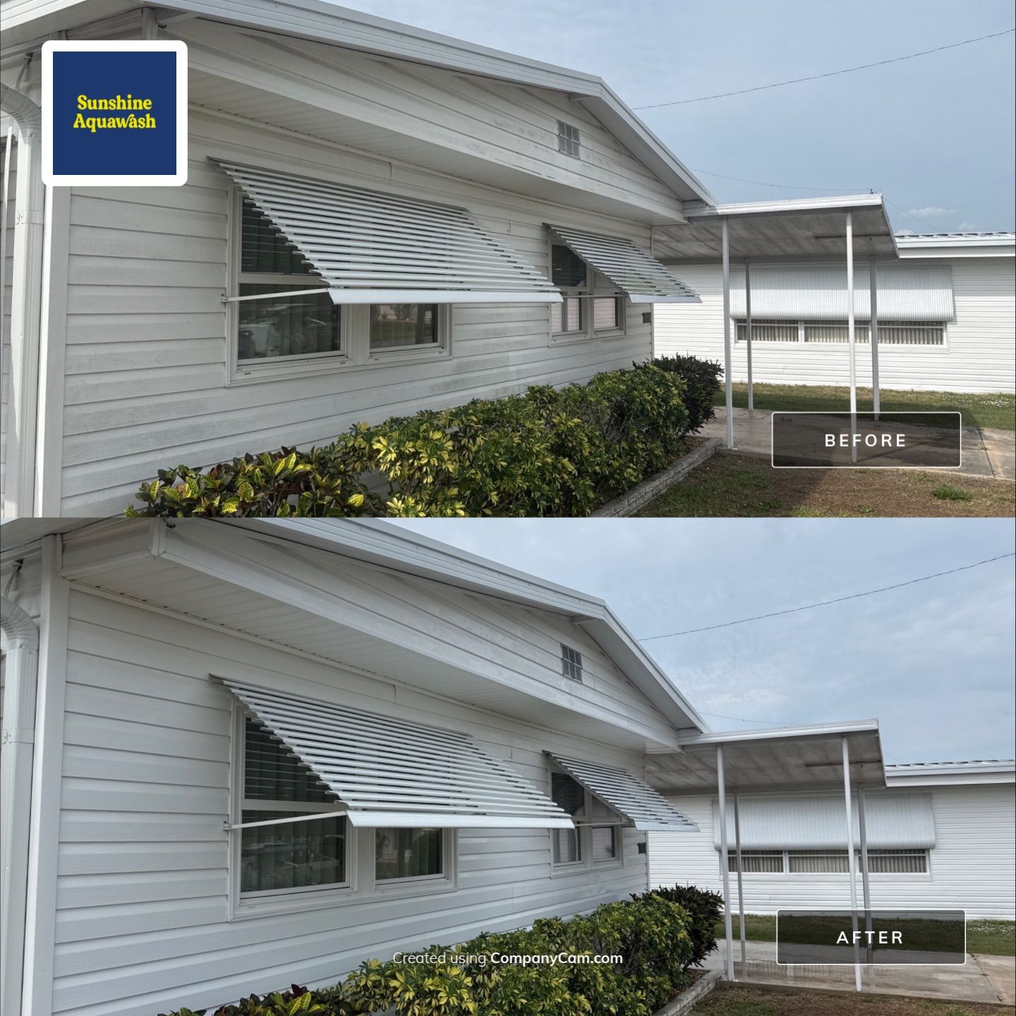Mobile Home Soft Wash in Desoto/Tidevue Estates – Ellenton, FL by Sunshine AquaWash