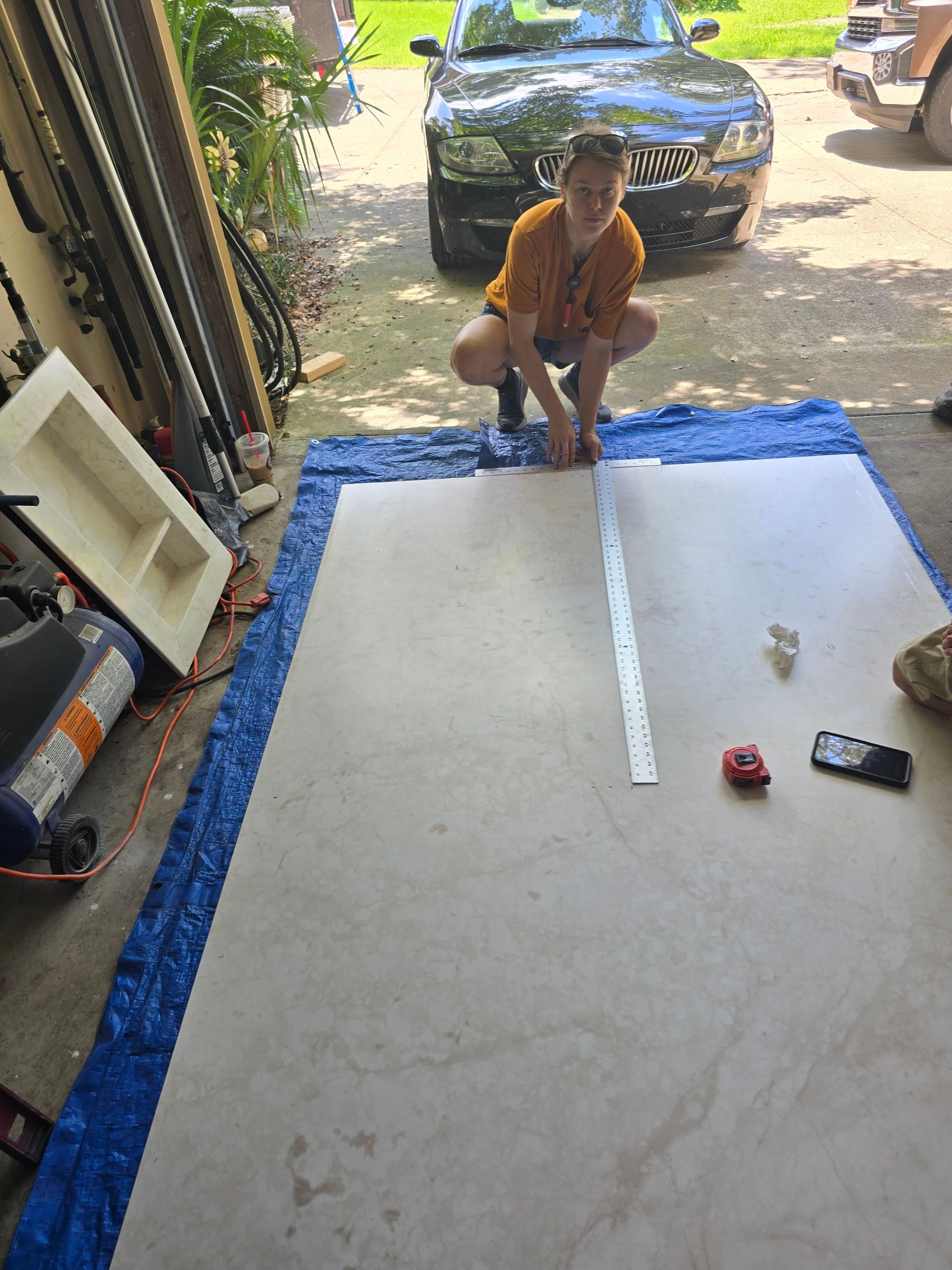 Sentrel Shower with window and ADA chair / ADA grab bar by Academy Construction