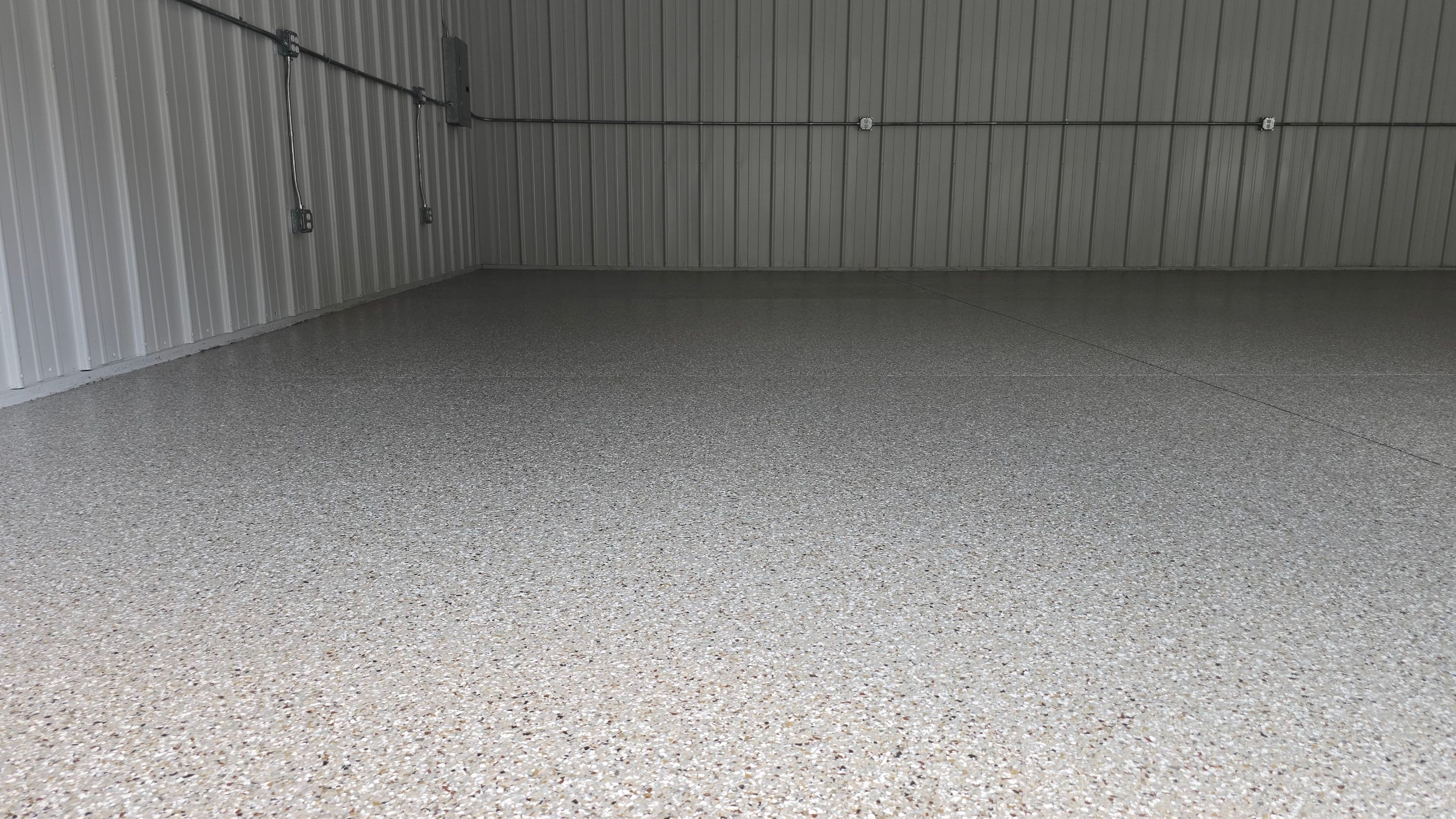 Garage using Creekbed by Elite Floor Solutions