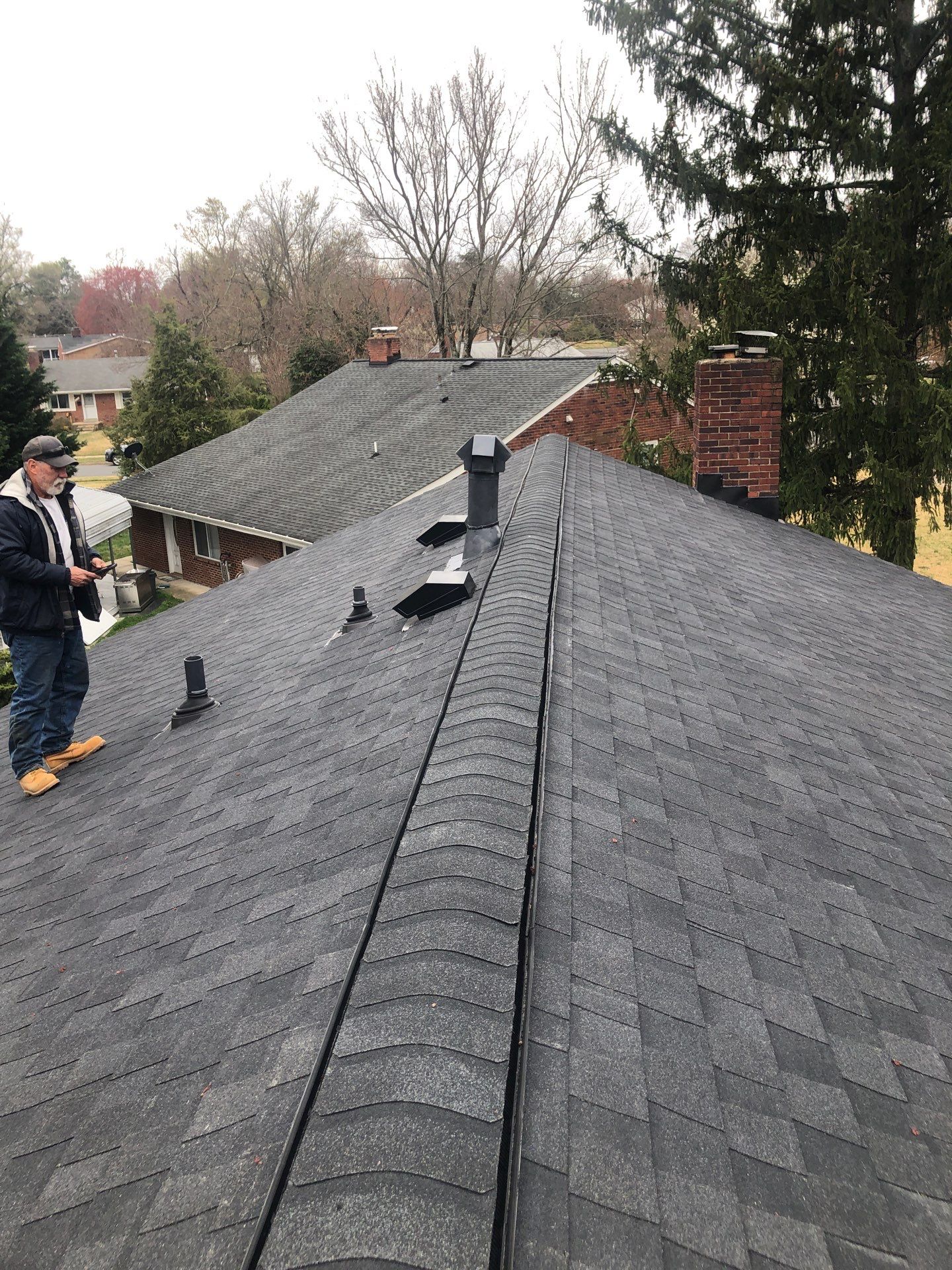 Alexandria CertainTeed Landmark Pro Roof in Max Def Charcoal Black by RM Banning, Inc.