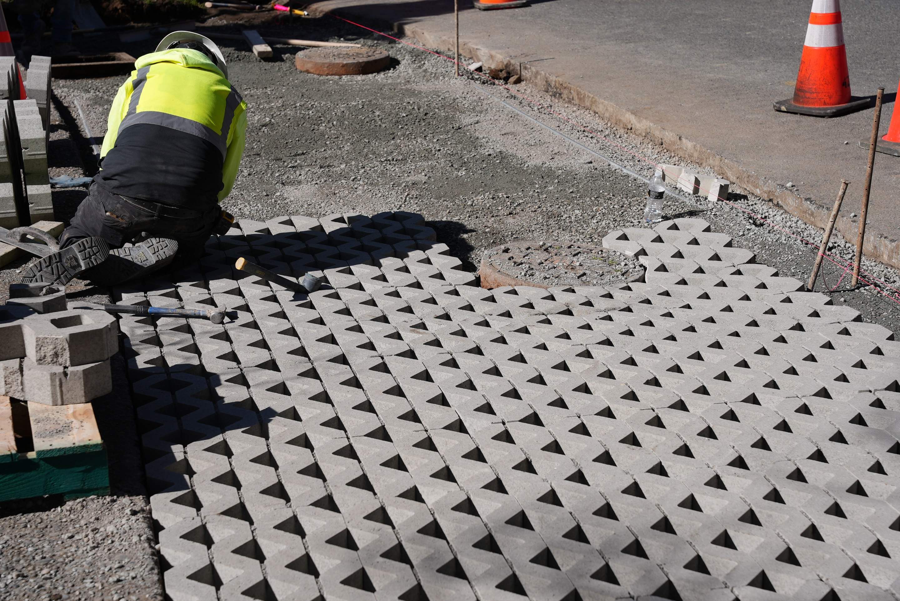 Russell | Turfstone Pavers Driveway  by Jireh Asphalt & Concrete Inc 