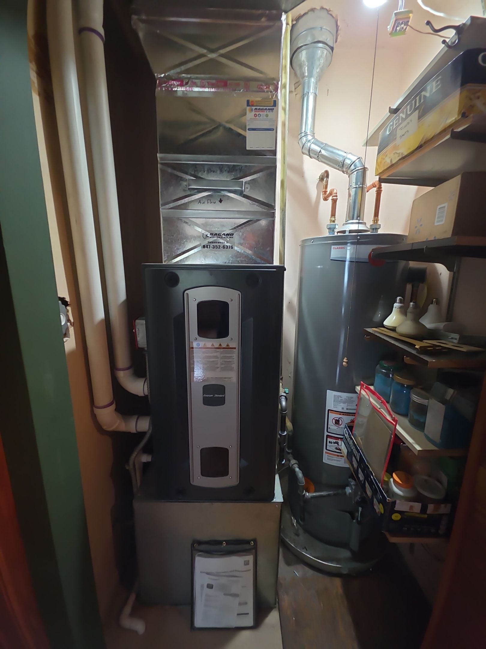 American Standard 97% Furnace Replacement by Ragano Heating & Air Conditioning Inc