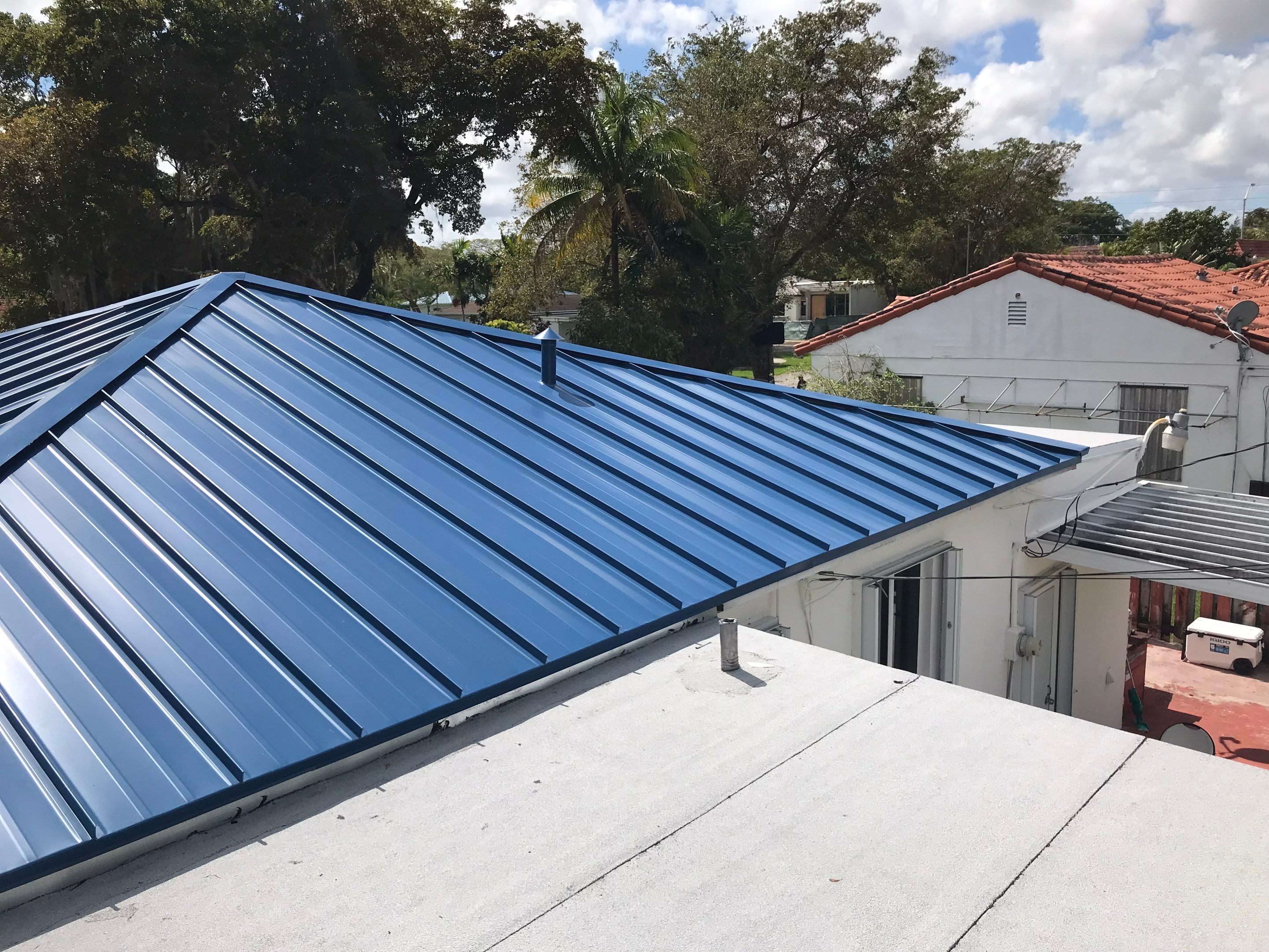 Metal Roof - Galvalume Regal Blue by Istueta Roofing